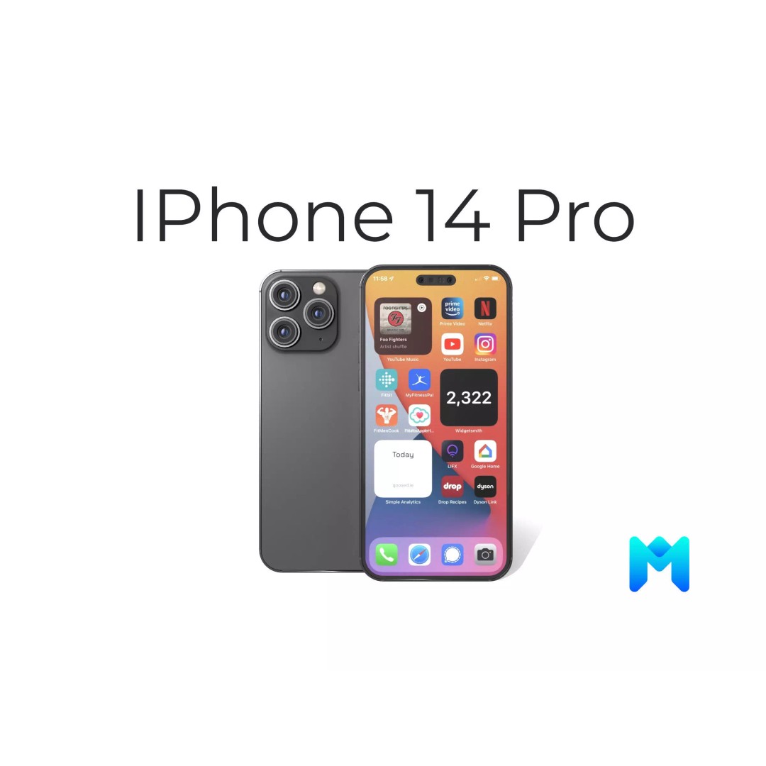 iPhone 14 Pro 3D Model – Low Poly Game Asset, PBR Textures, Blender - View 2