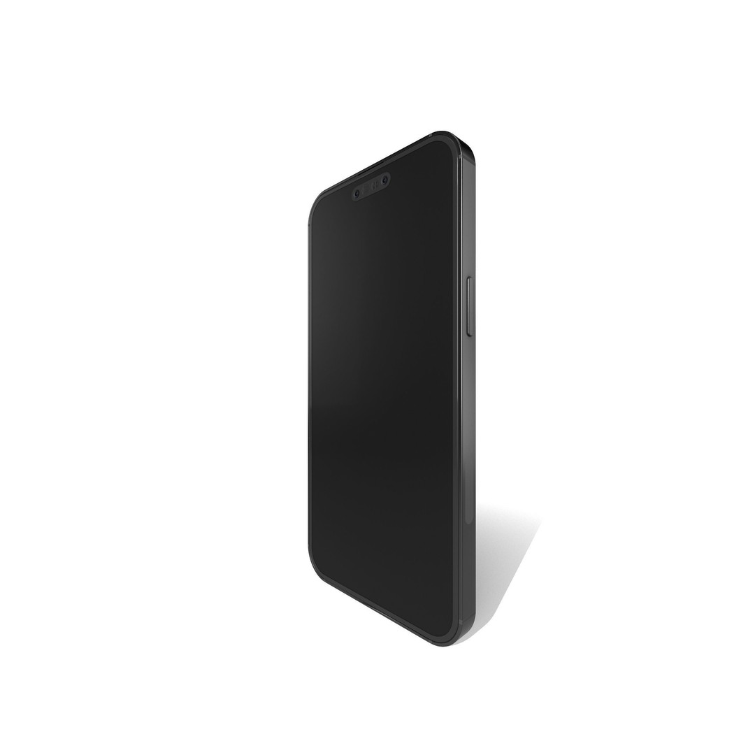 iPhone 14 Pro 3D Model – Low Poly Game Asset, PBR Textures, Blender - View 3