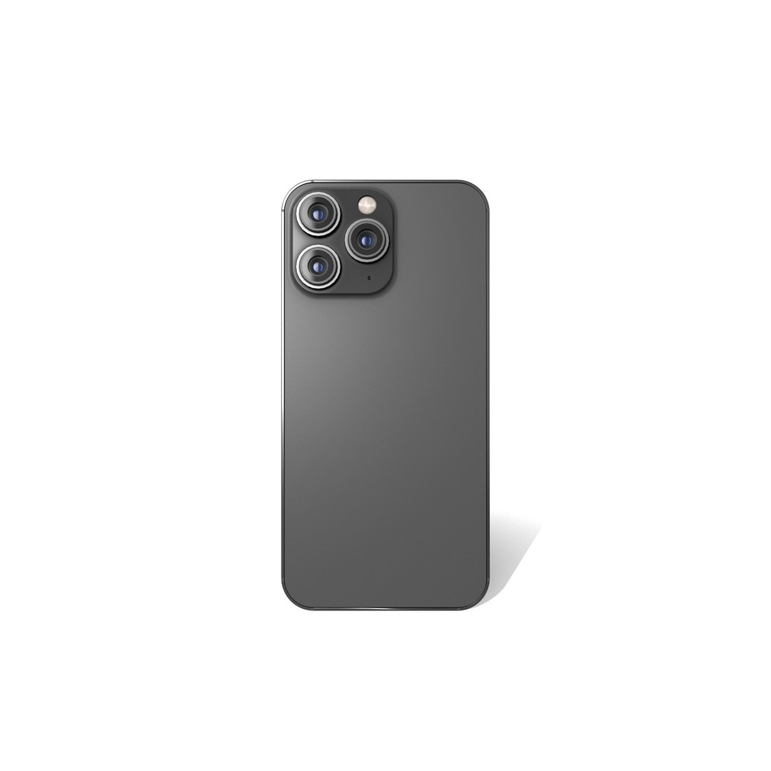 iPhone 14 Pro 3D Model – Low Poly Game Asset, PBR Textures, Blender - View 6
