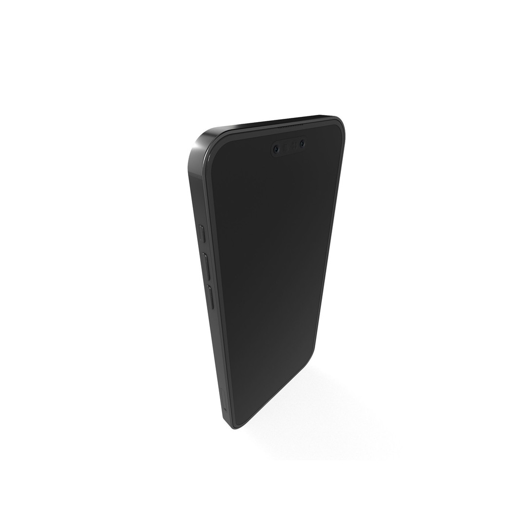 iPhone 14 Pro 3D Model – Low Poly Game Asset, PBR Textures, Blender - View 7