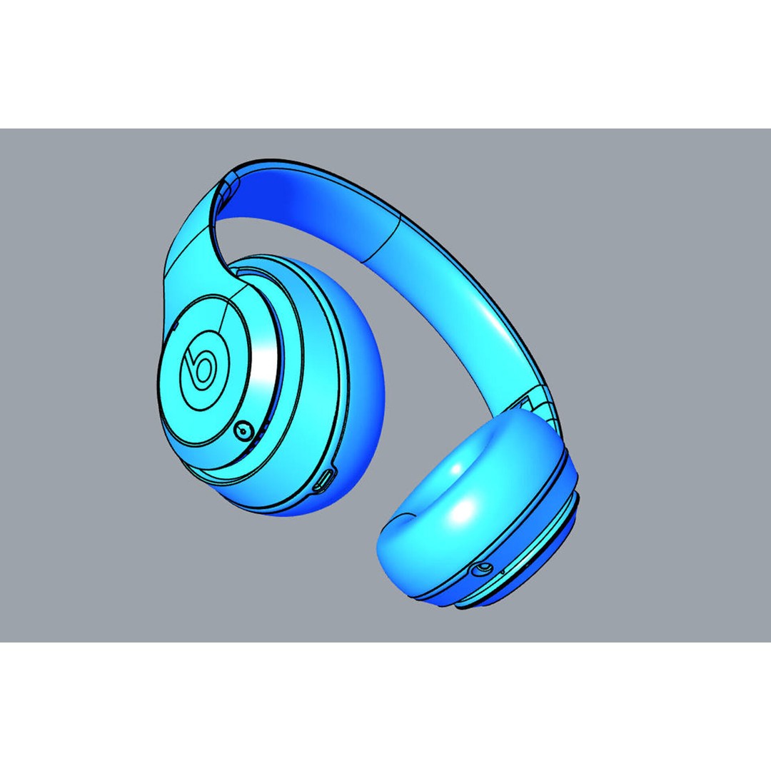 Beats Studio Pro 3D Model – Realistic Headphone Asset, FBX, OBJ