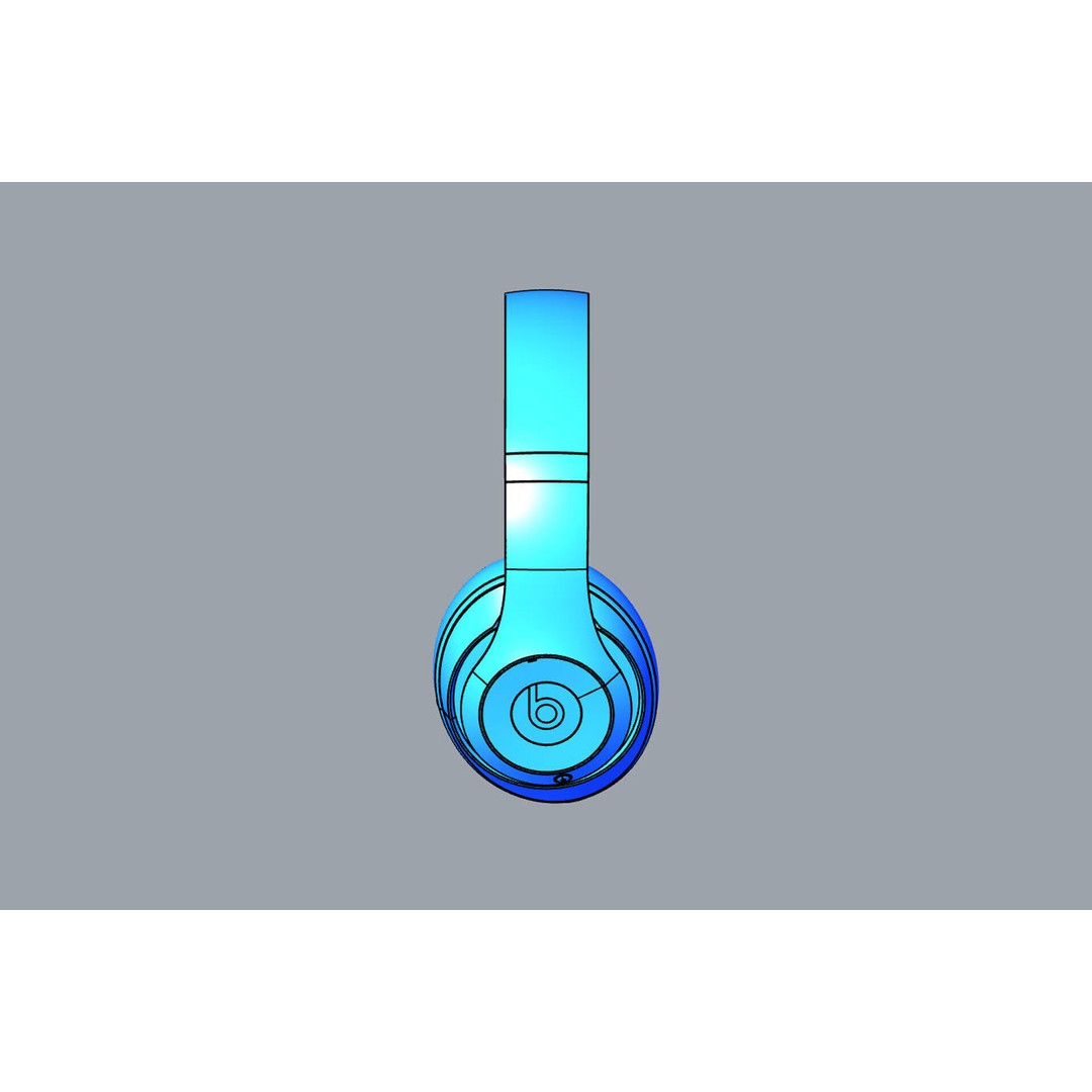 Beats Studio Pro 3D Model – Realistic Headphone Asset, FBX, OBJ - View 24
