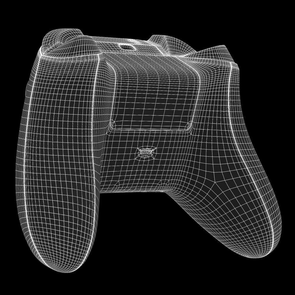 Xbox Series X/S Controller 3D Model – Arctic Camo Game Asset, FBX & OBJ