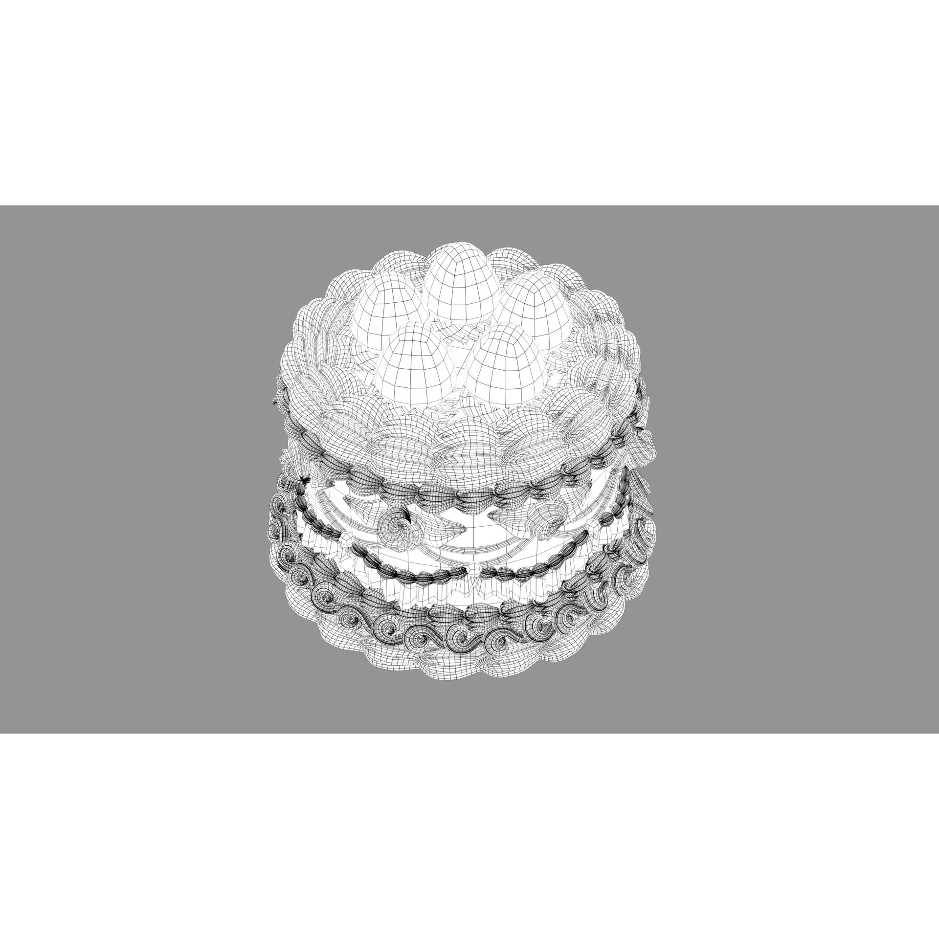 Strawberry Cake 2 - Stylized Strawberry Rose 3D Model - View 12