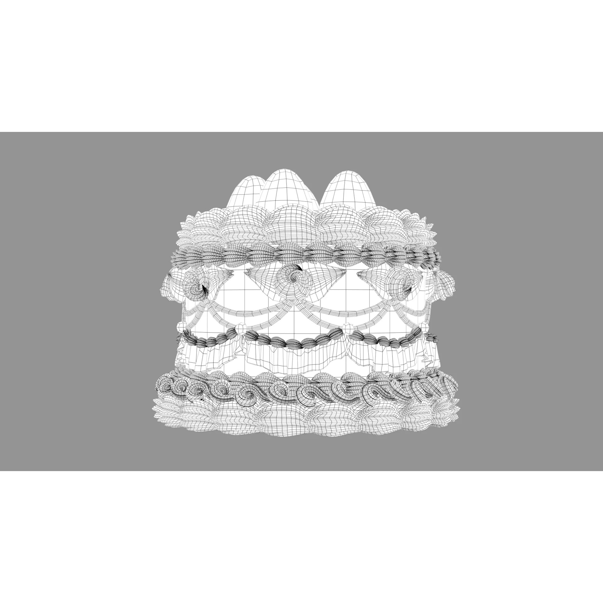 Strawberry Cake 2 - Stylized Strawberry Rose 3D Model - View 14