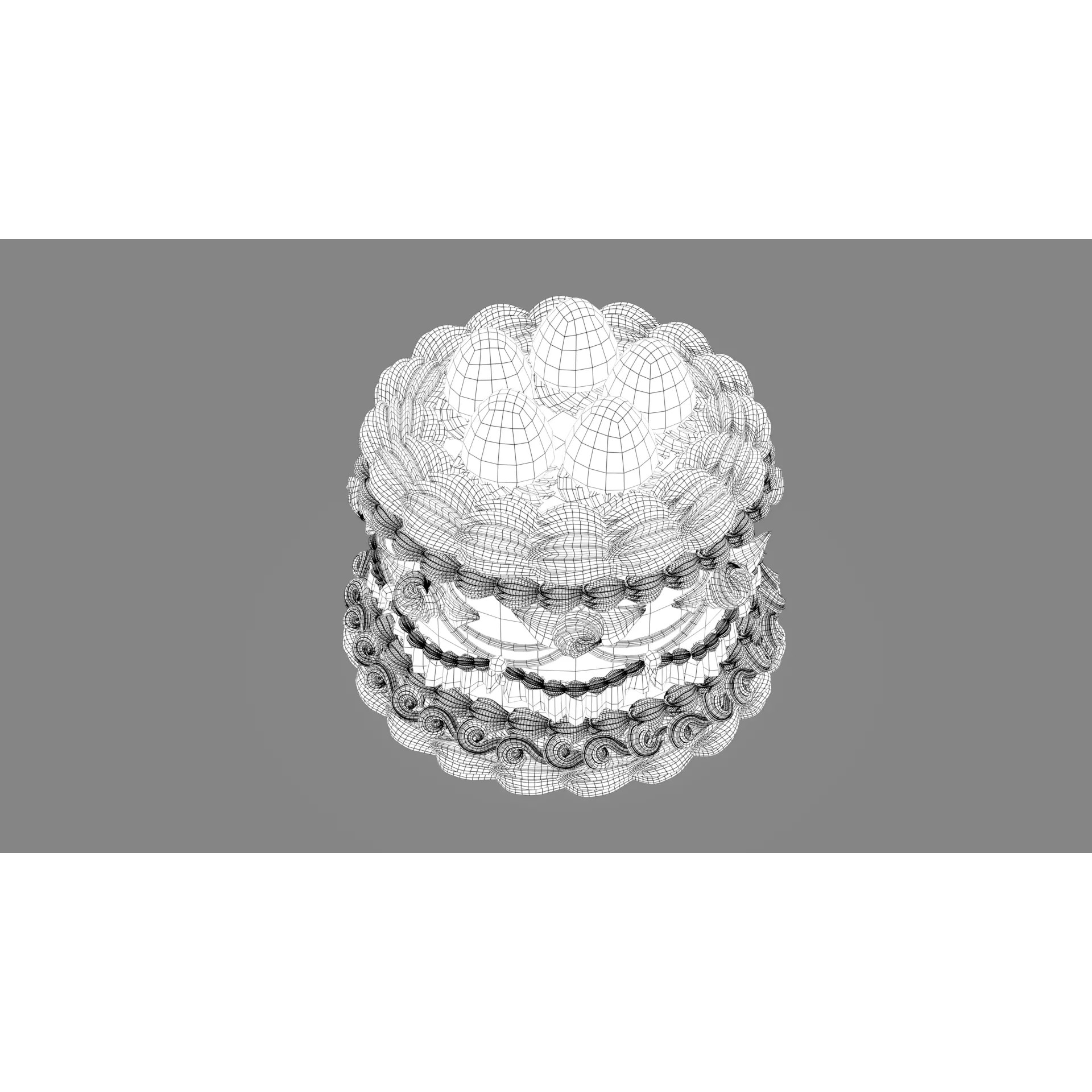 Strawberry Cake 2 - Stylized Strawberry Rose 3D Model - View 17