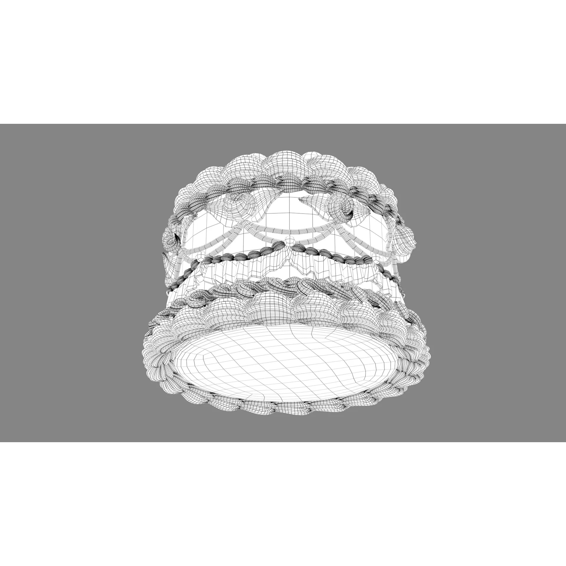 Strawberry Cake 2 - Stylized Strawberry Rose 3D Model - View 19