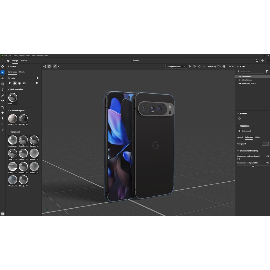 Google Pixel 9 Pro XL 3D Model – Low Poly Phone, PBR Textures, FBX - View 31
