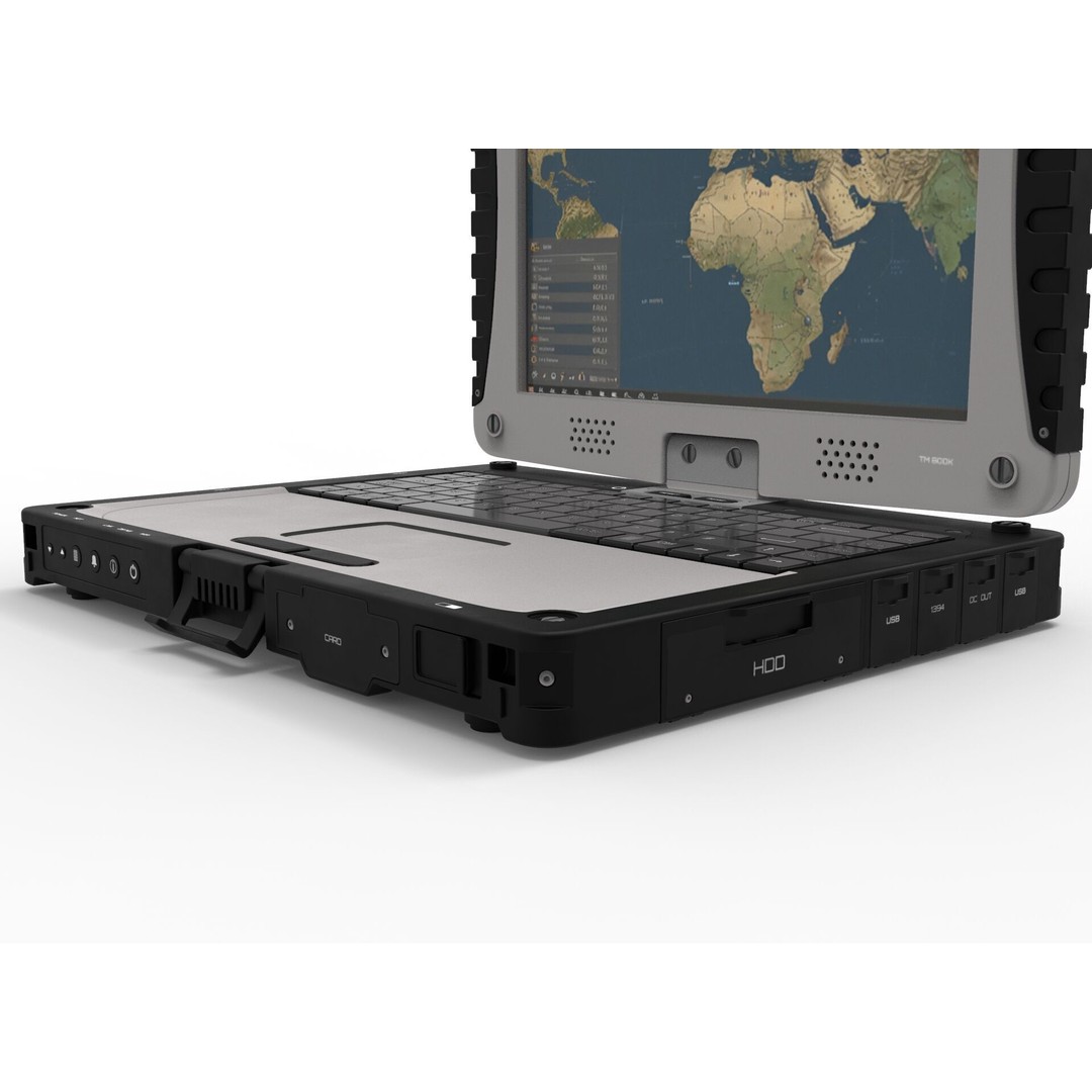Military Rugged Notebook 3D Model – High Poly Photorealistic Asset, FBX, OBJ - View 14