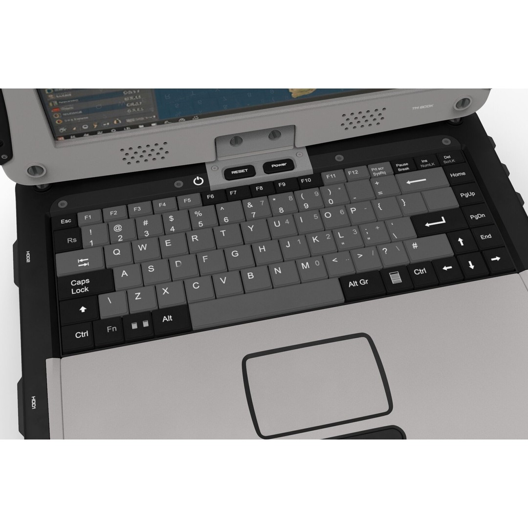 Military Rugged Notebook 3D Model – High Poly Photorealistic Asset, FBX, OBJ - View 18