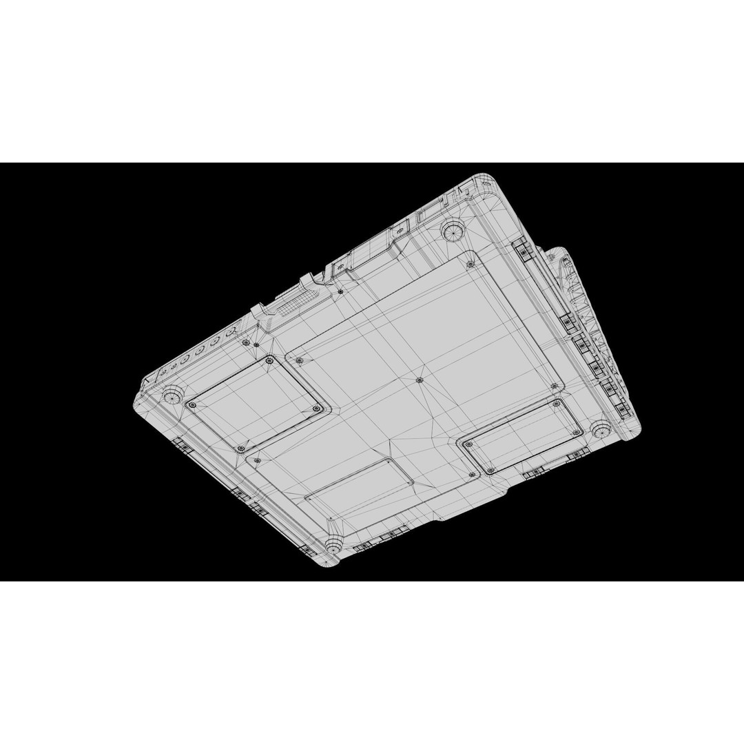 Military Rugged Notebook 3D Model – High Poly Photorealistic Asset, FBX, OBJ - View 27