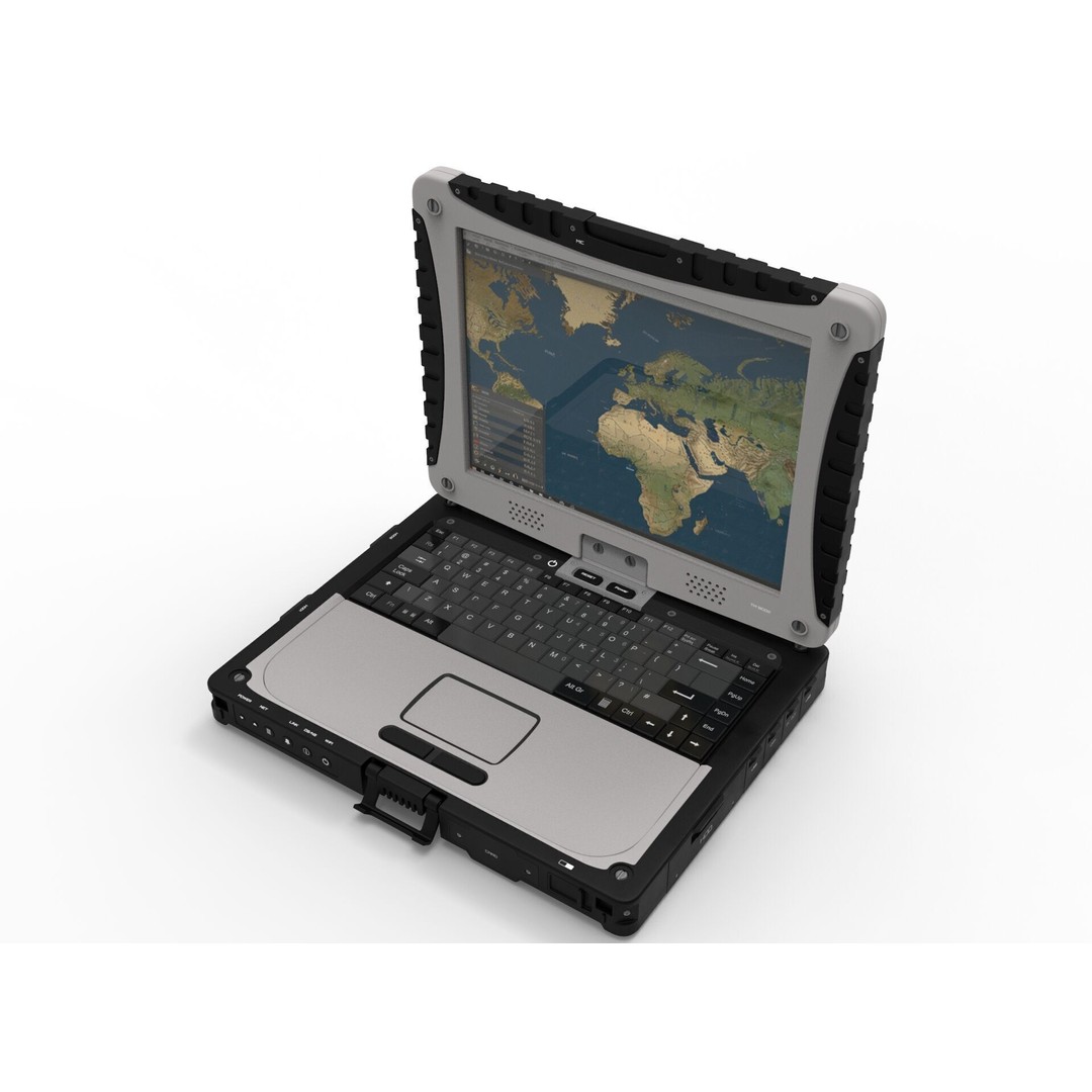 Military Rugged Notebook 3D Model – High Poly Photorealistic Asset, FBX, OBJ - View 5
