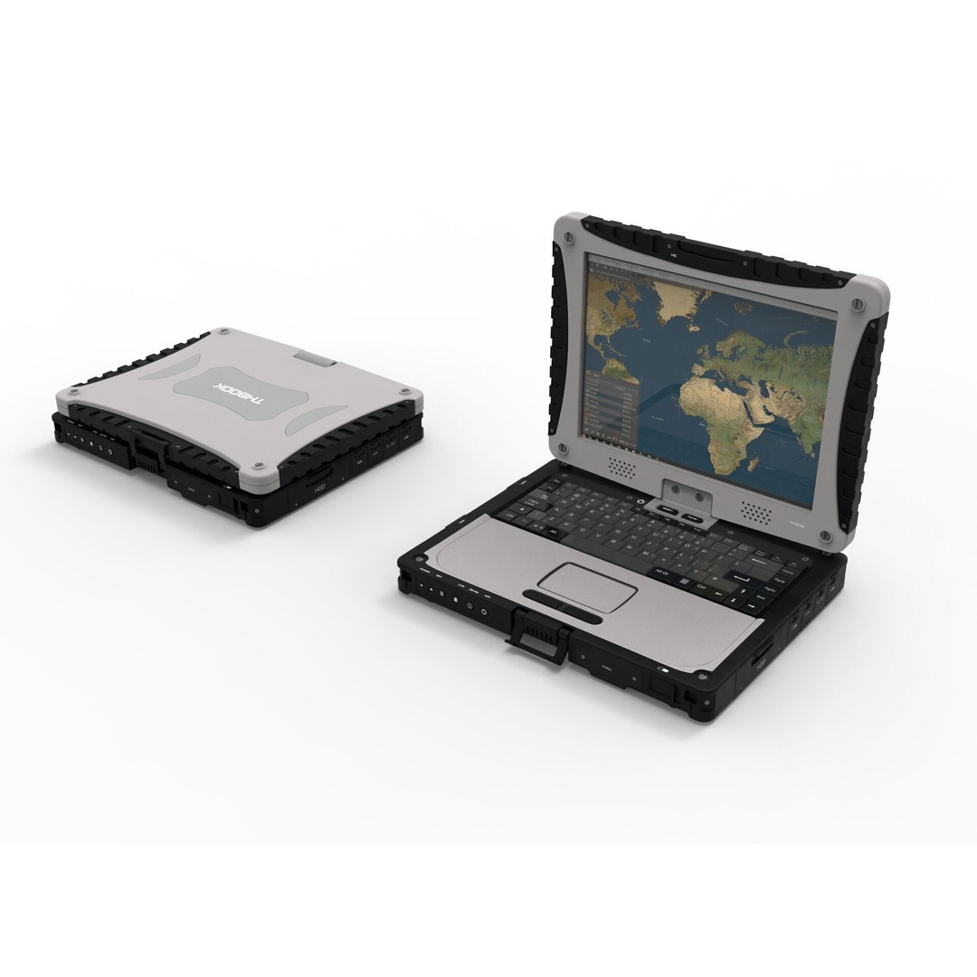 Military Rugged Notebook 3D Model – High Poly Photorealistic Asset, FBX, OBJ - View 7