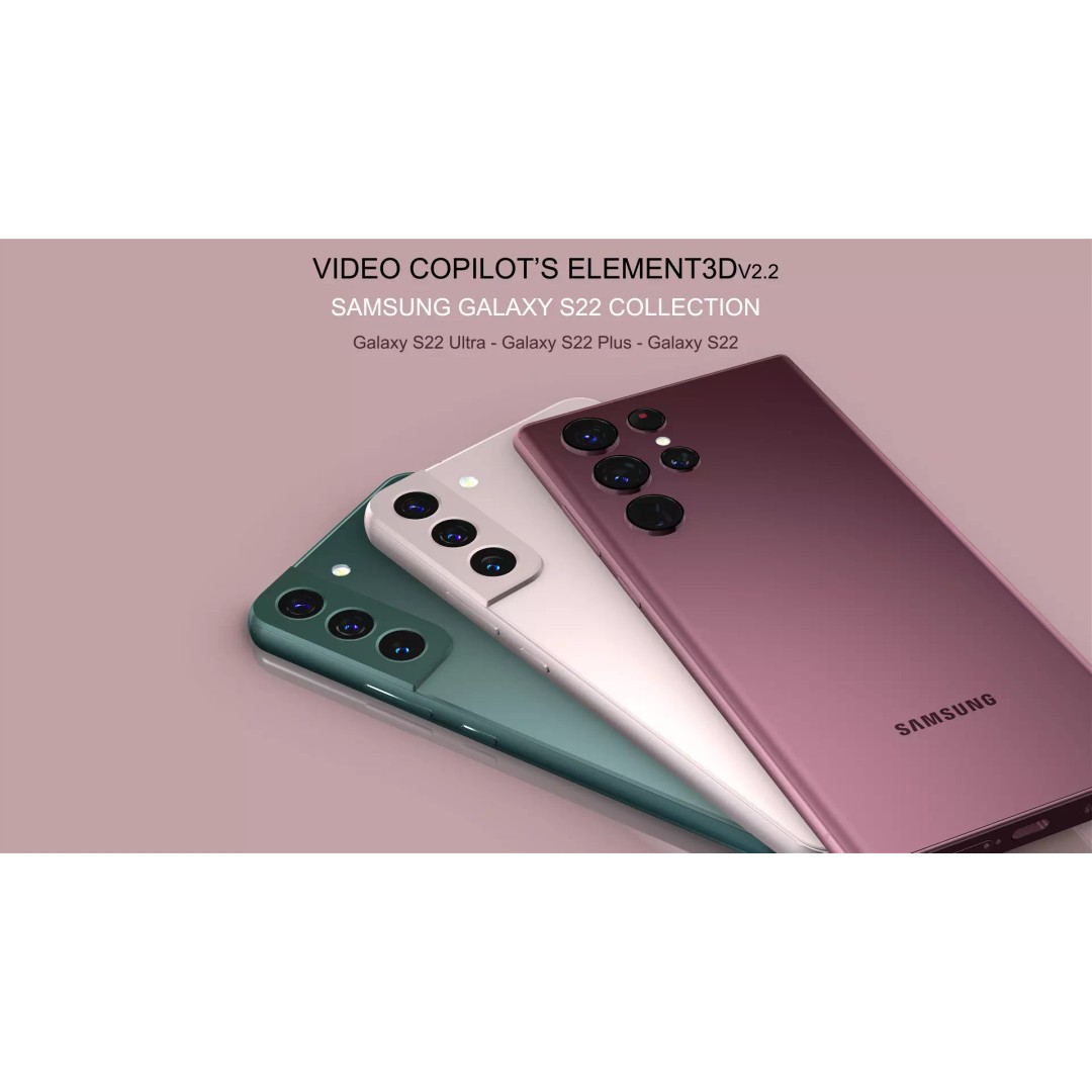 Samsung Galaxy S22 Collection 3D Model – High Poly Electronics, E3D, OBJ - View 2
