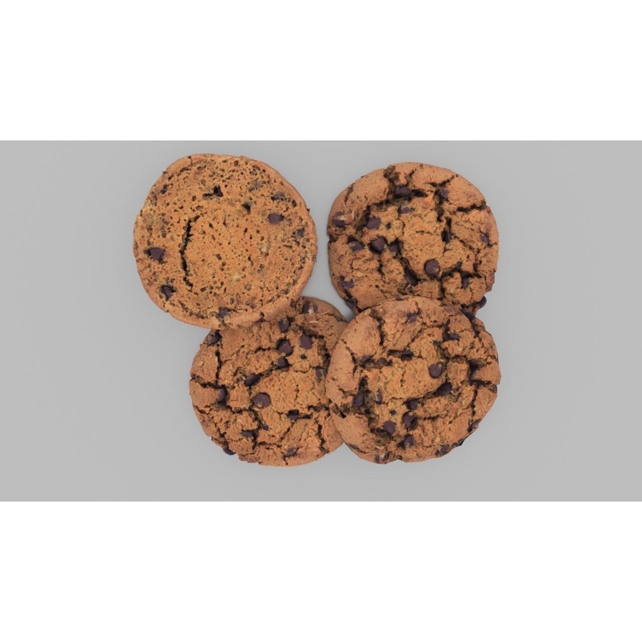 Cookie - Low-Poly Game-Ready 3D Model - View 4