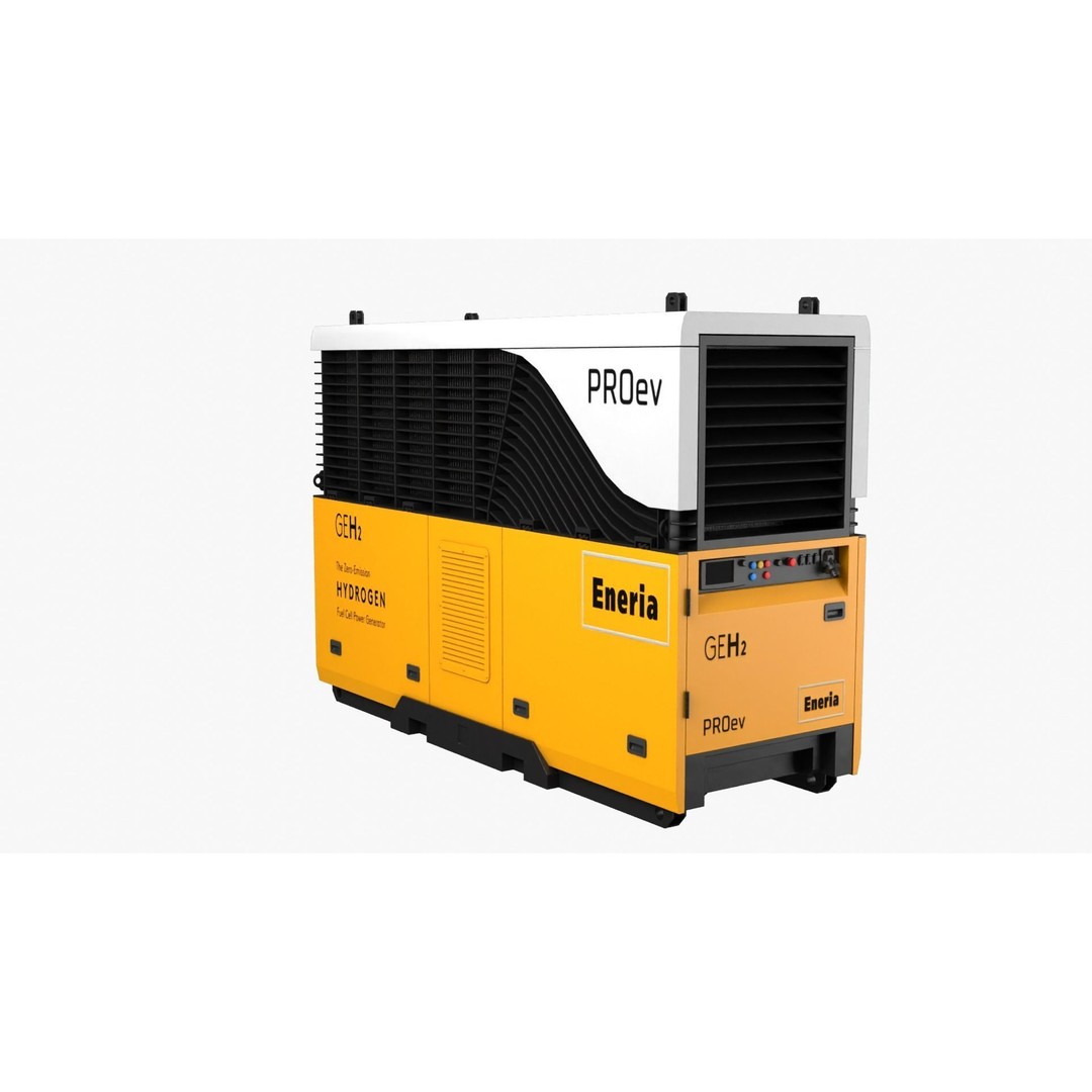 Hydrogen Genset 3D Model – High Poly PBR Asset, FBX & OBJ Formats - View 12