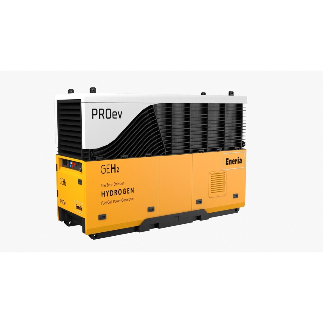 Hydrogen Genset 3D Model – High Poly PBR Asset, FBX & OBJ Formats - View 3