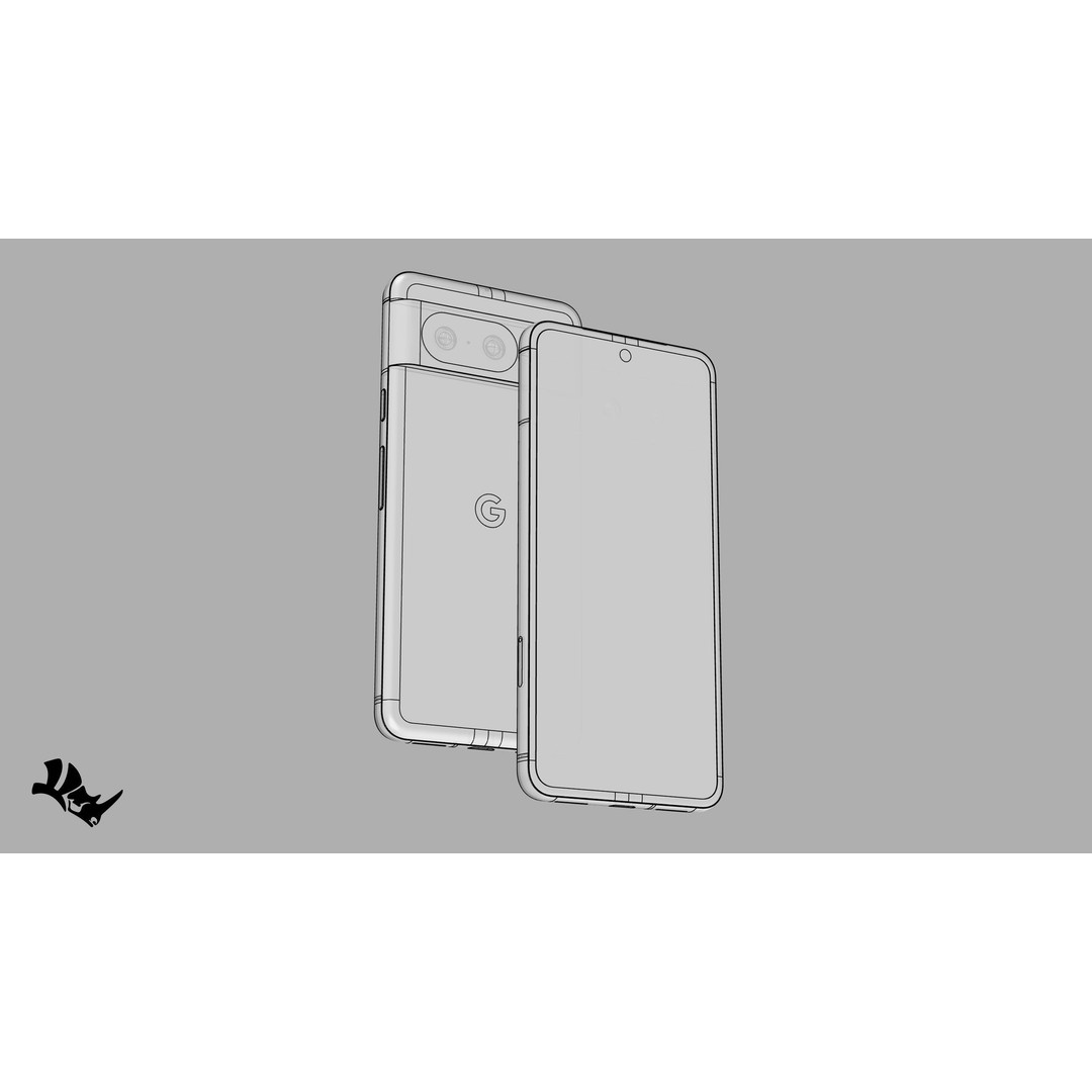 Google Pixel 8 3D Model – High Quality, PBR Textured, Blender & C4D