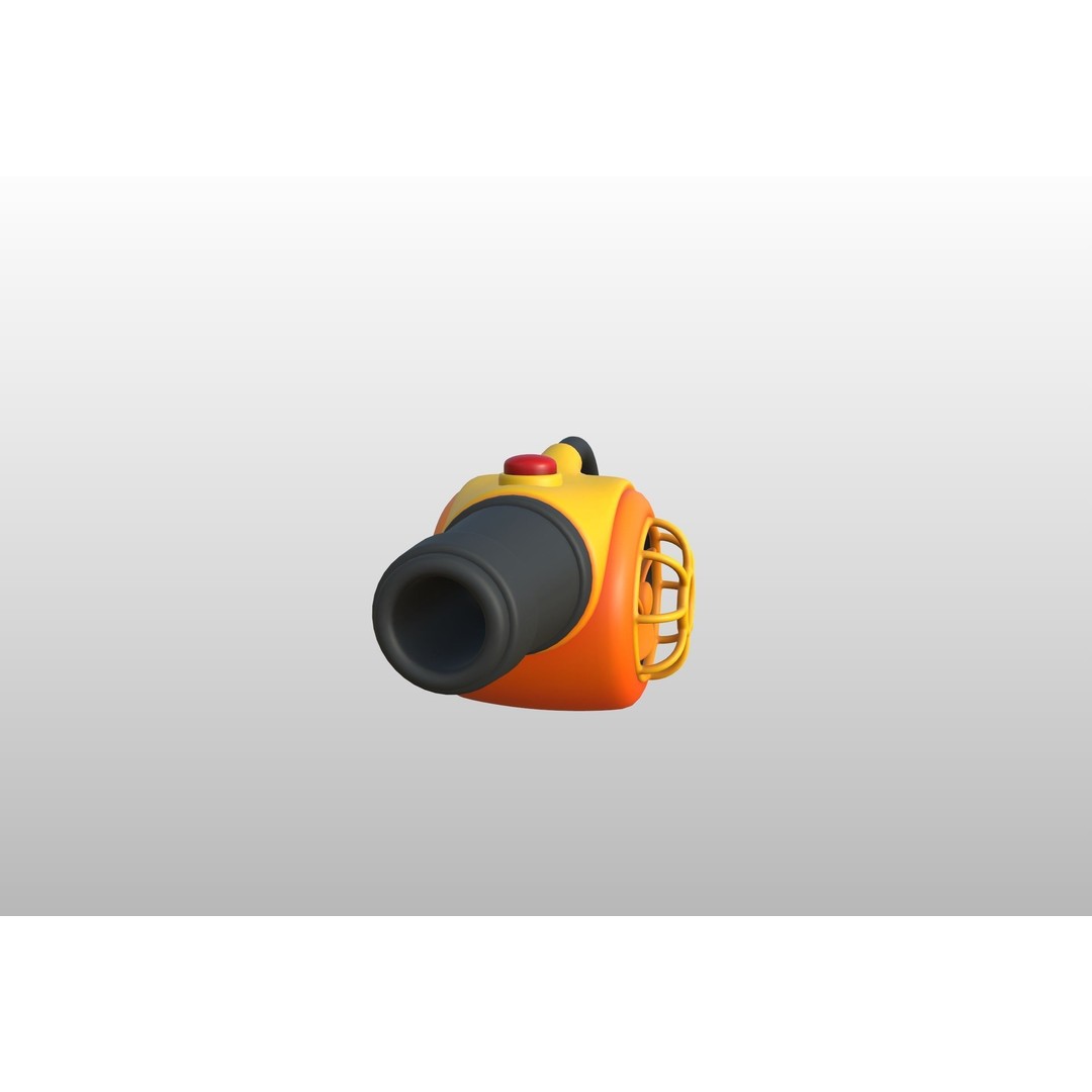 Leaf Blower 3D Model – Cartoon Prop, PBR Textures, FBX & OBJ - View 13