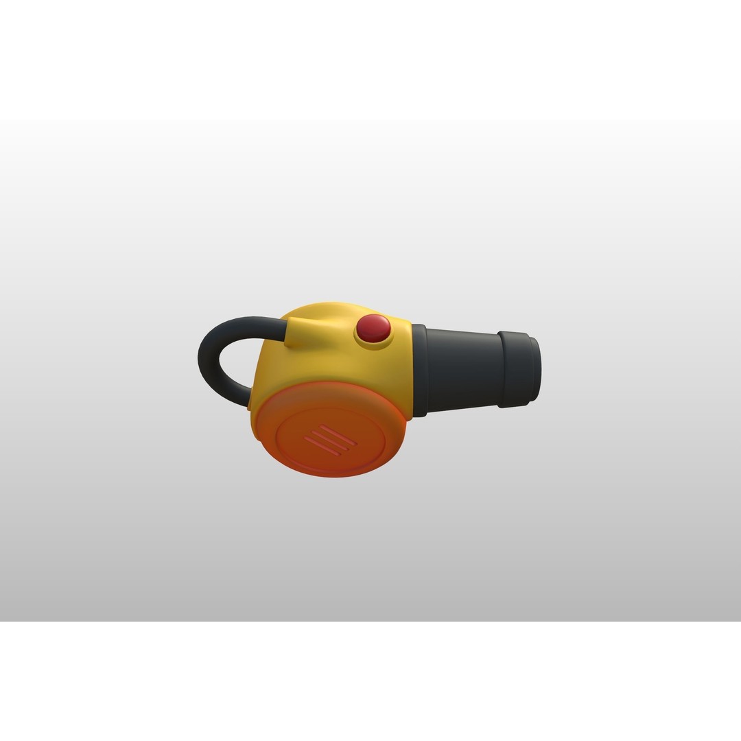 Leaf Blower 3D Model – Cartoon Prop, PBR Textures, FBX & OBJ - View 15