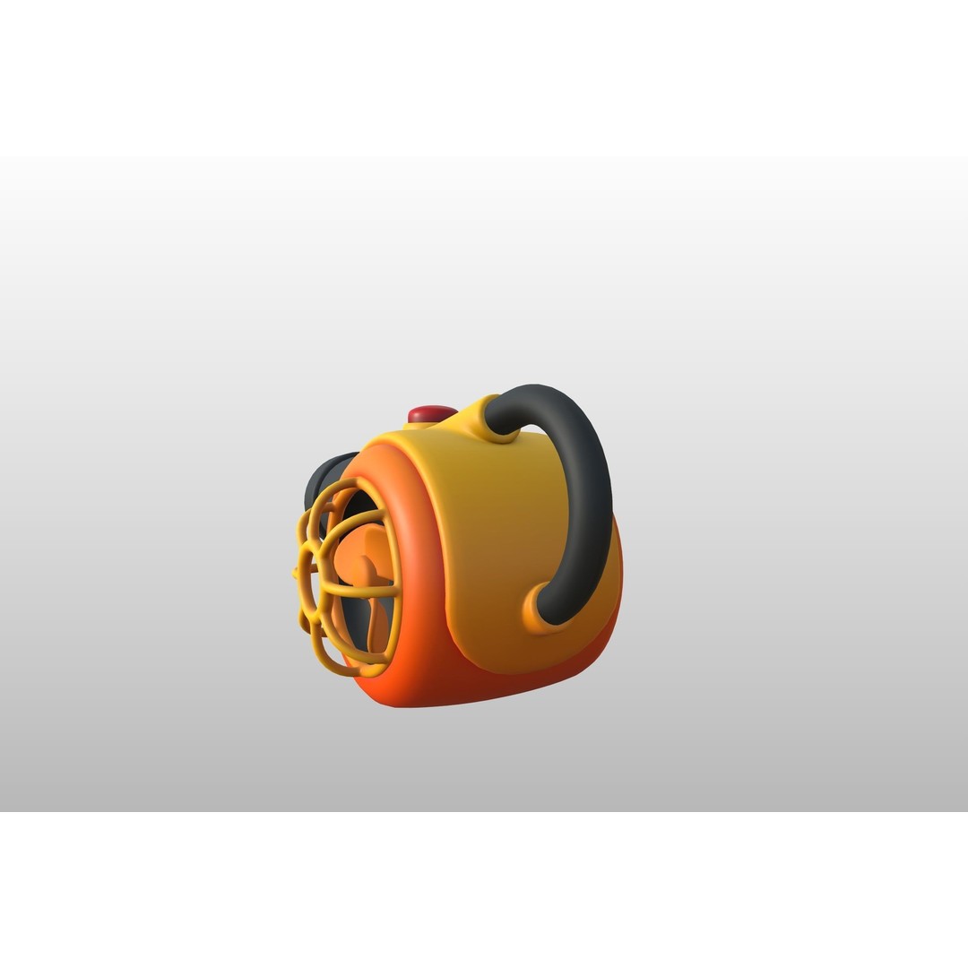 Leaf Blower 3D Model – Cartoon Prop, PBR Textures, FBX & OBJ - View 17