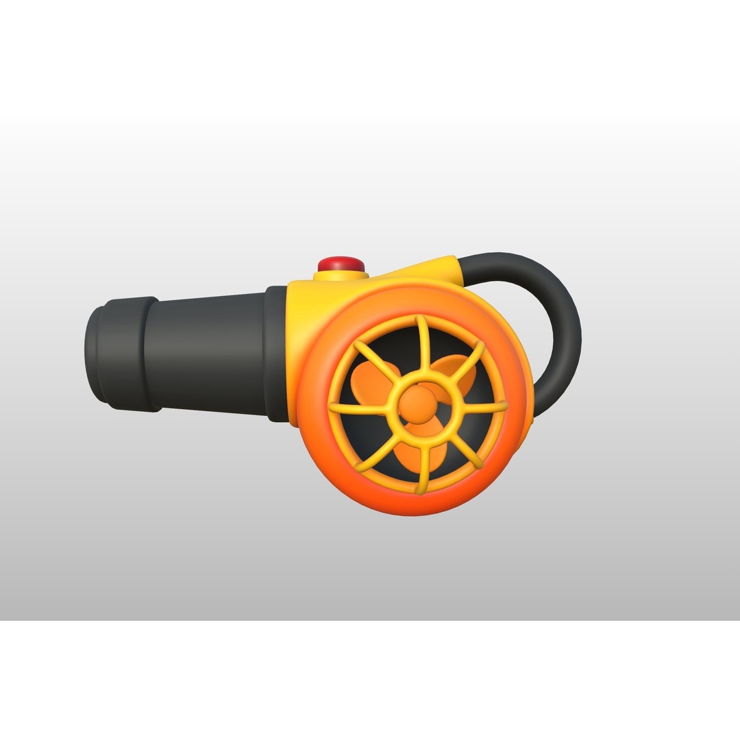 Leaf Blower 3D Model – Cartoon Prop, PBR Textures, FBX & OBJ - View 18