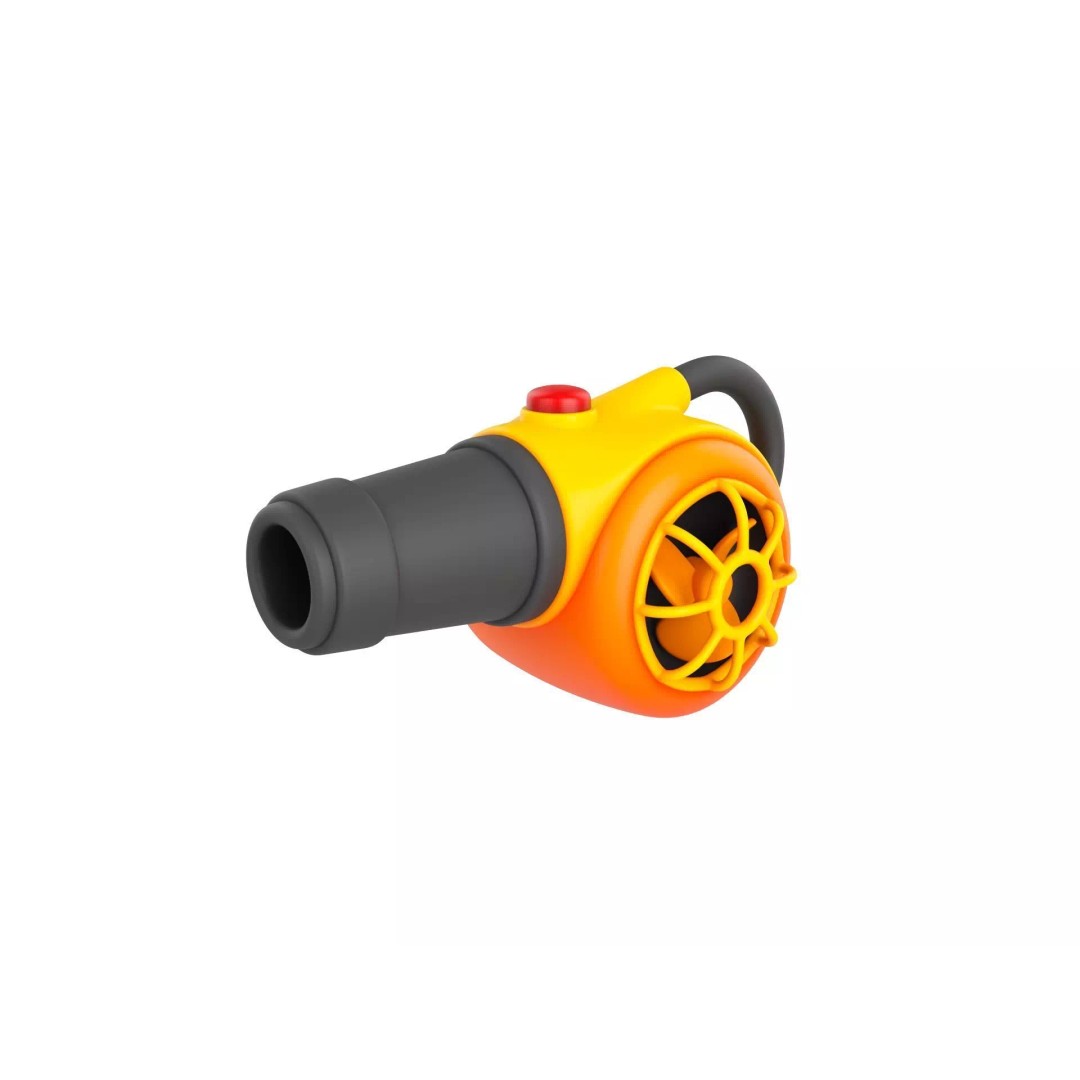 Leaf Blower 3D Model – Cartoon Prop, PBR Textures, FBX & OBJ - View 2