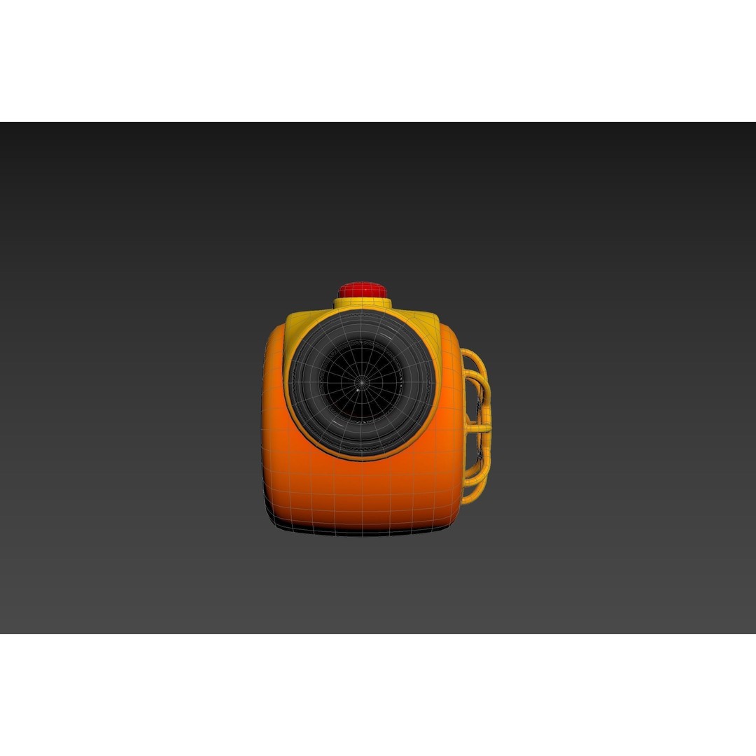 Leaf Blower 3D Model – Cartoon Prop, PBR Textures, FBX & OBJ - View 23