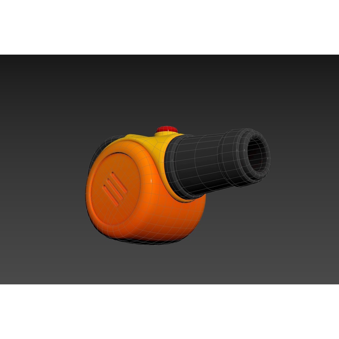 Leaf Blower 3D Model – Cartoon Prop, PBR Textures, FBX & OBJ - View 24