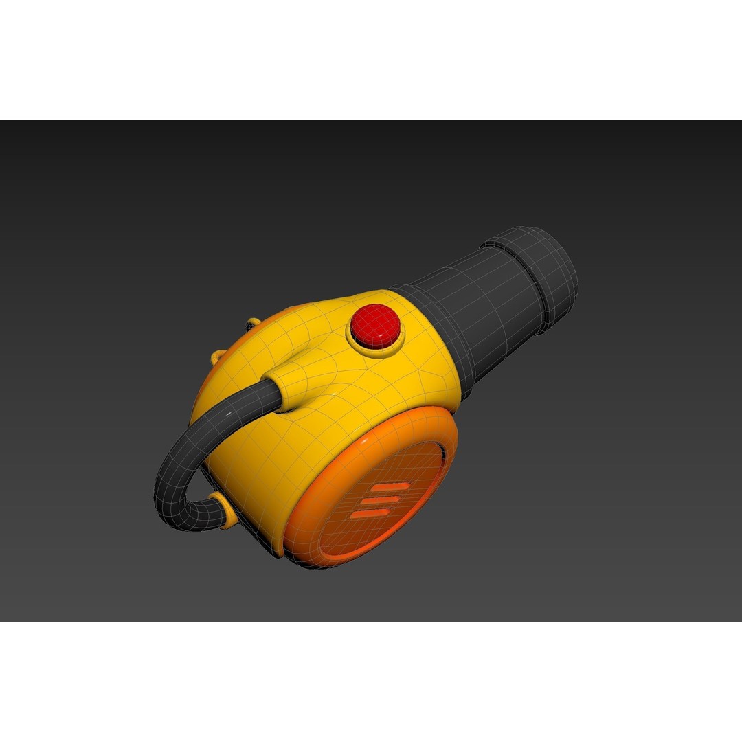 Leaf Blower 3D Model – Cartoon Prop, PBR Textures, FBX & OBJ - View 26
