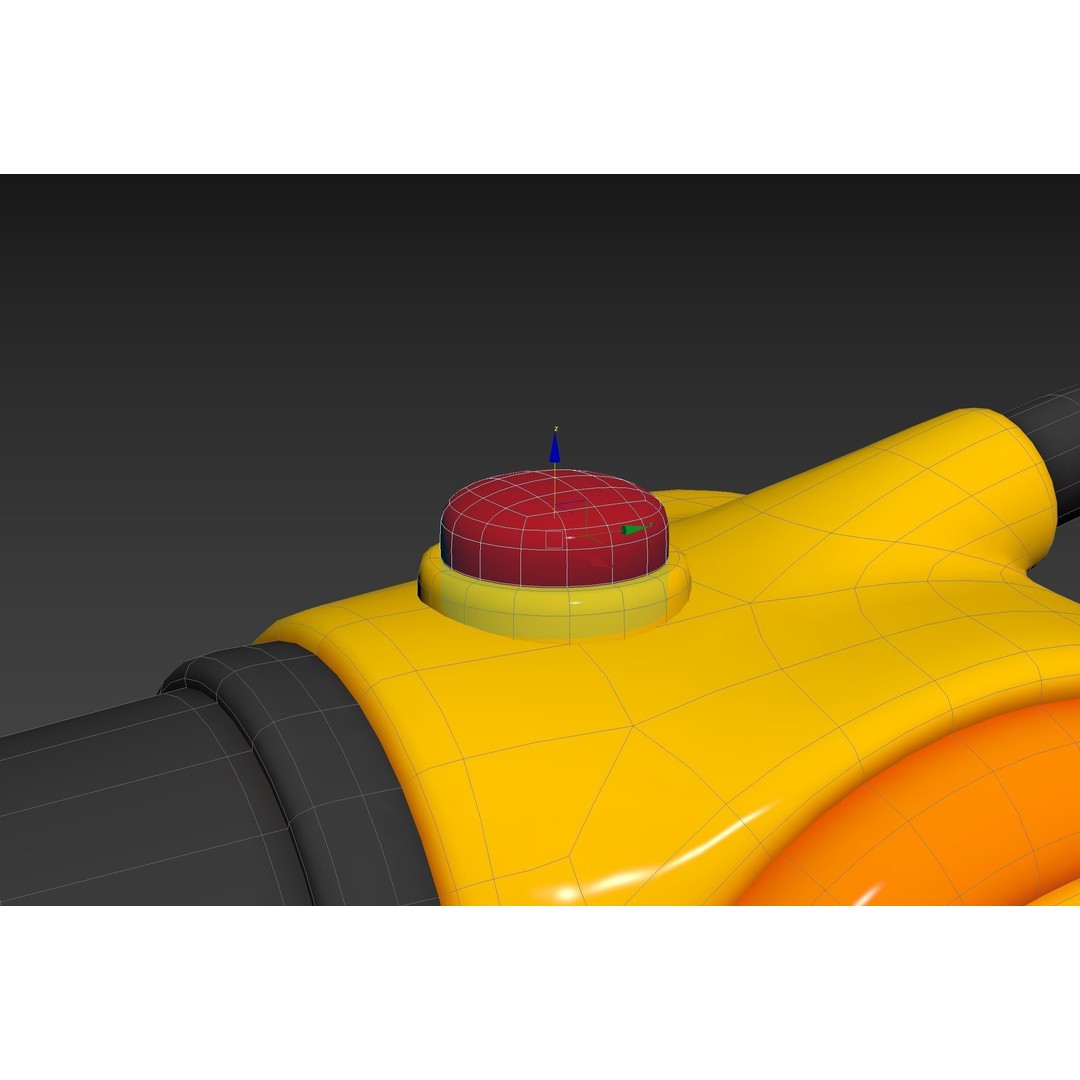 Leaf Blower 3D Model – Cartoon Prop, PBR Textures, FBX & OBJ - View 31