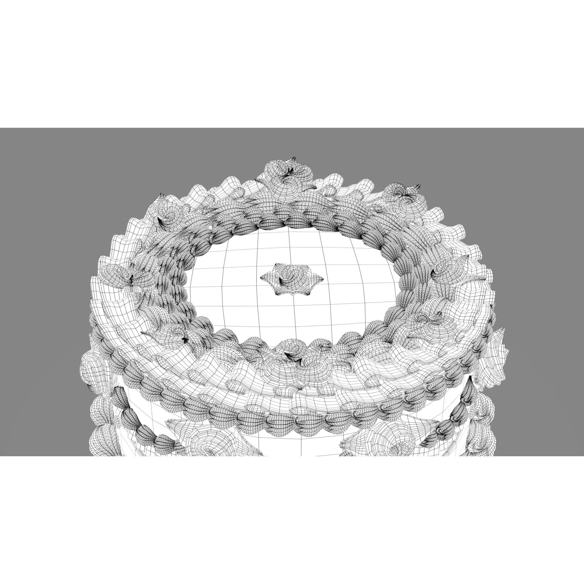 Rose Cake - Stylized Game-Ready 3D Model - View 16