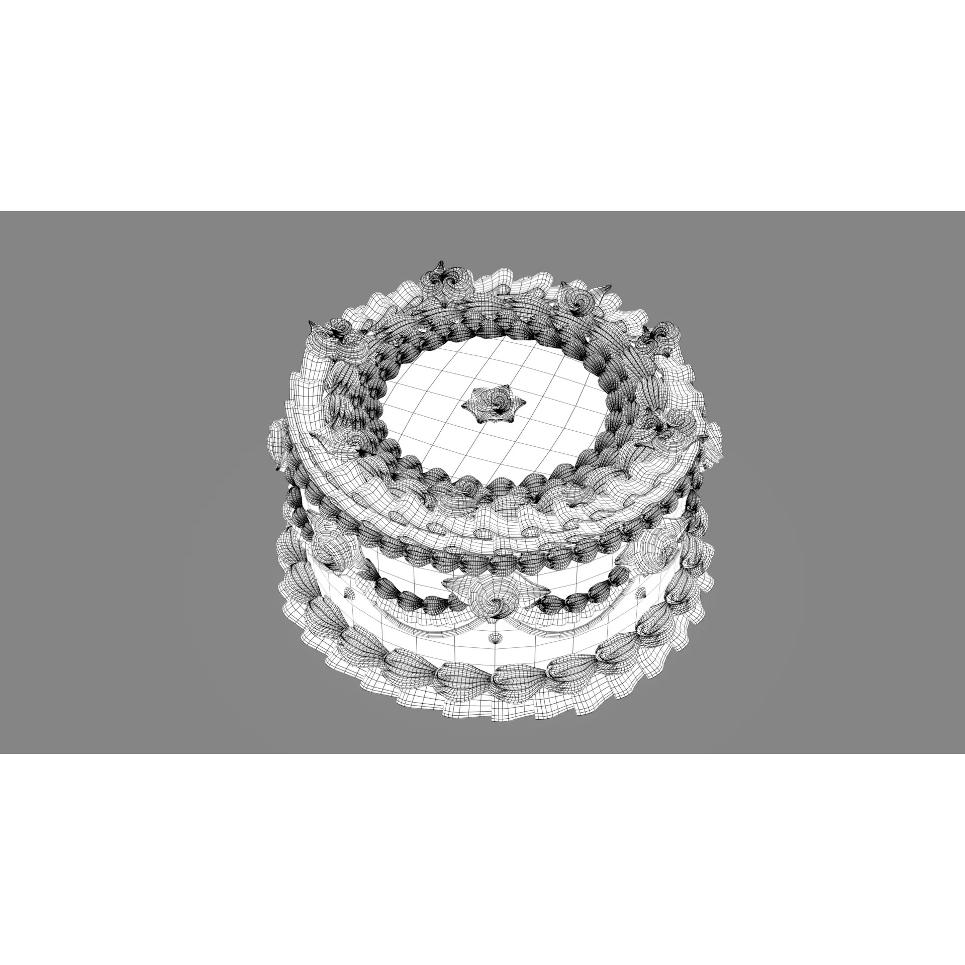 Rose Cake - Stylized Game-Ready 3D Model - View 17