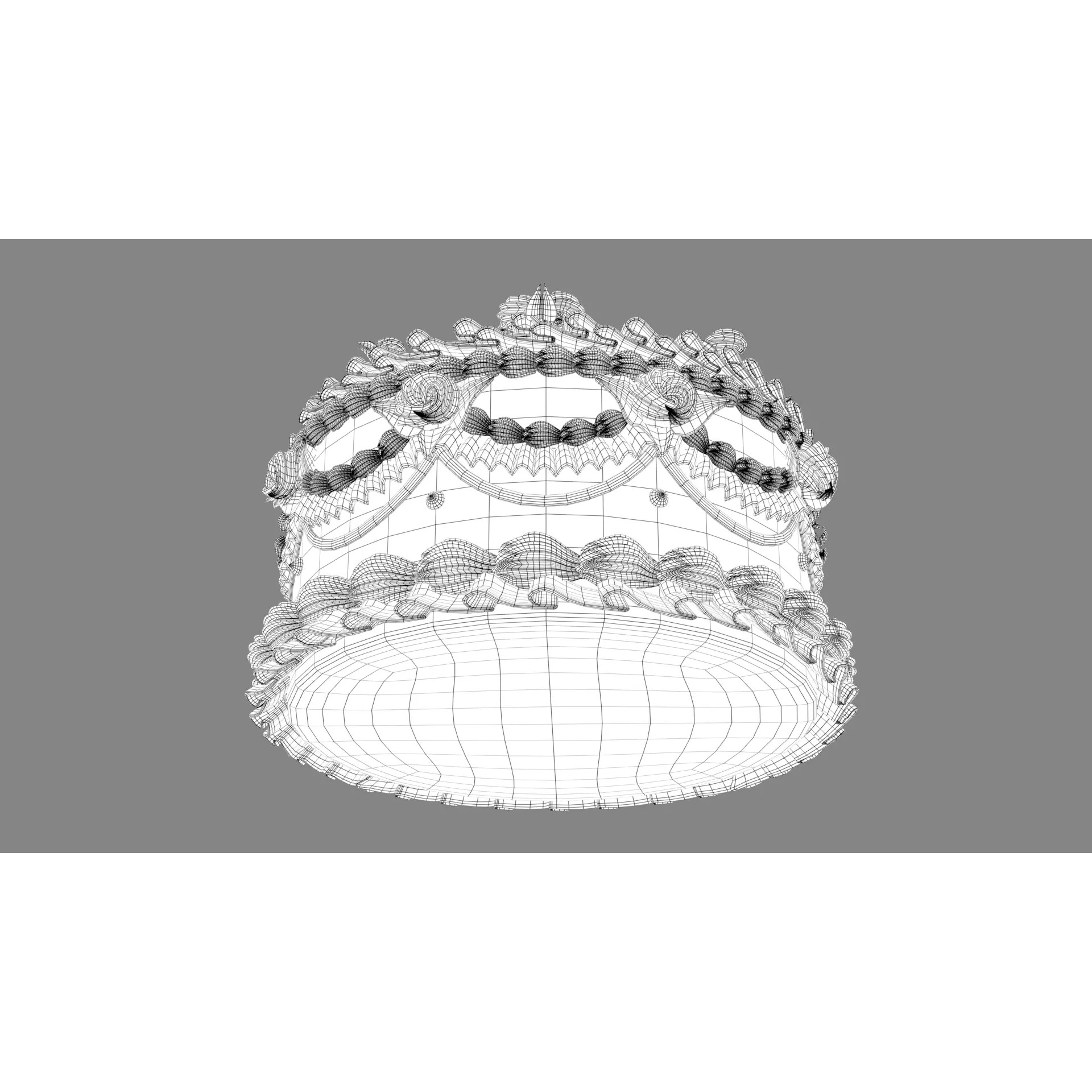 Rose Cake - Stylized Game-Ready 3D Model - View 19