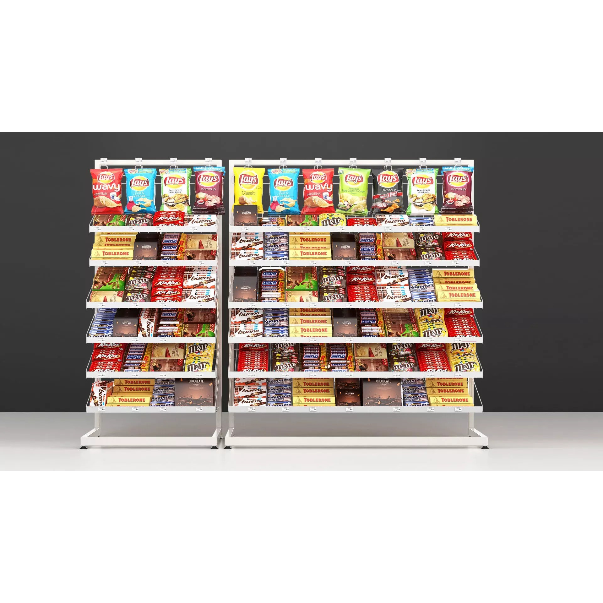 Cash Shelves - Game-Ready 3D Model - View 2