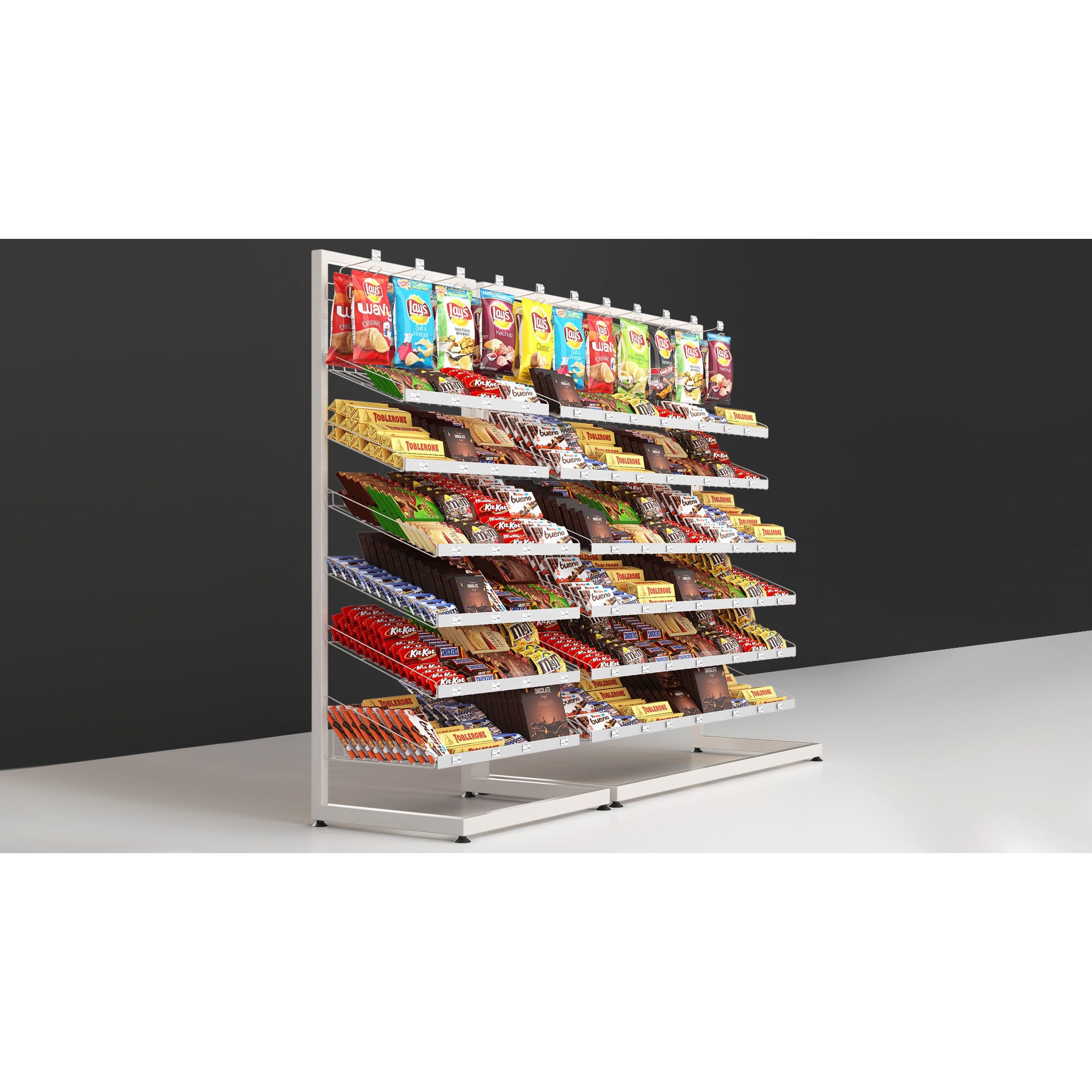 Cash Shelves - Game-Ready 3D Model - View 3