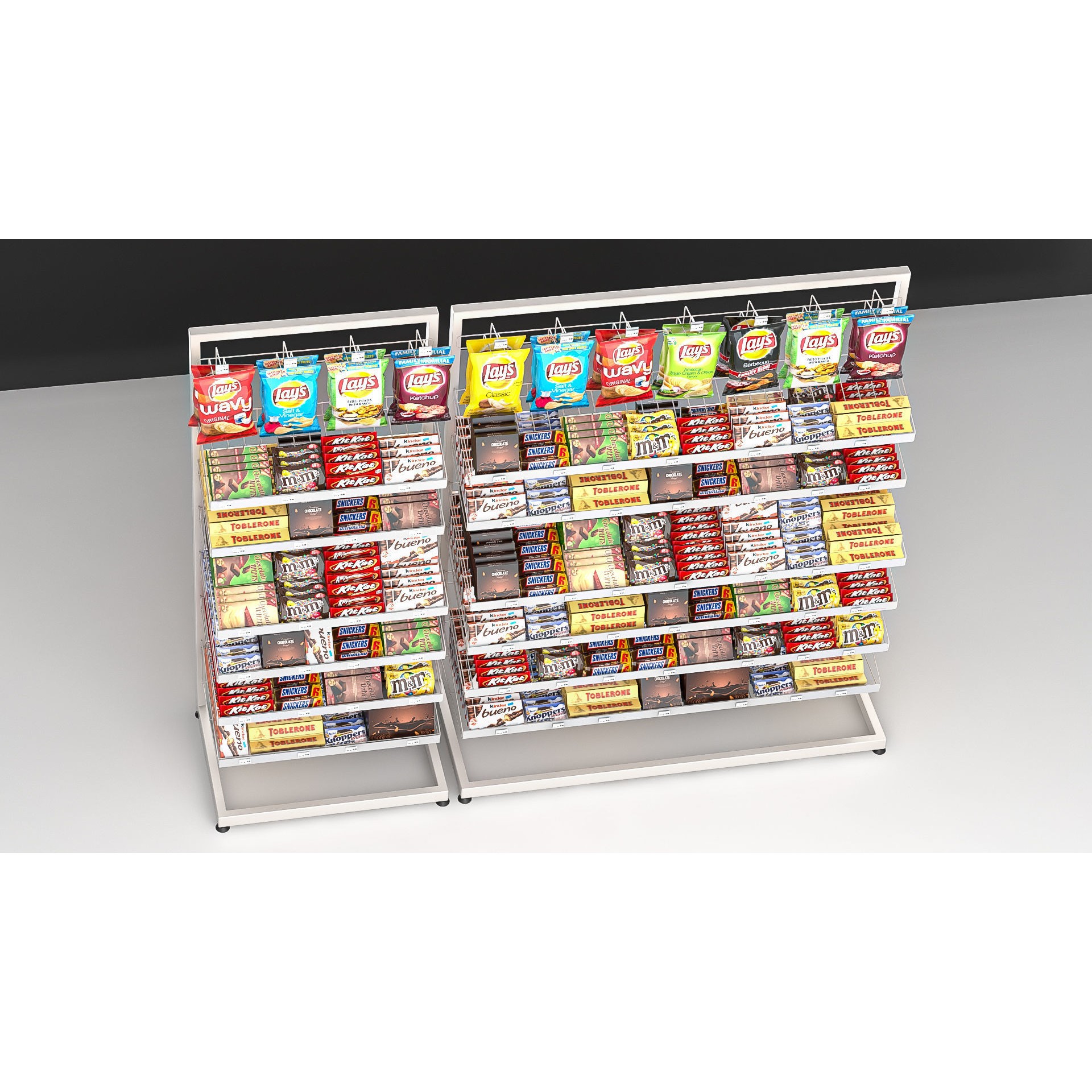 Cash Shelves - Game-Ready 3D Model - View 4