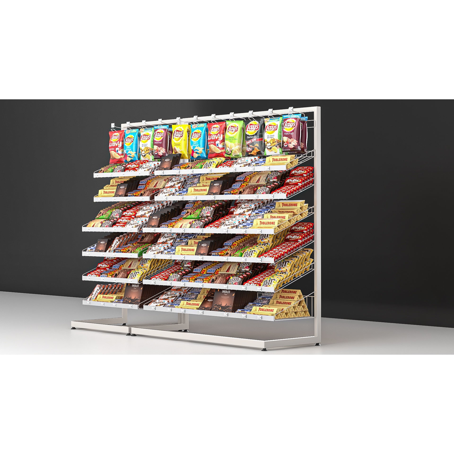 Cash Shelves - Game-Ready 3D Model - View 6