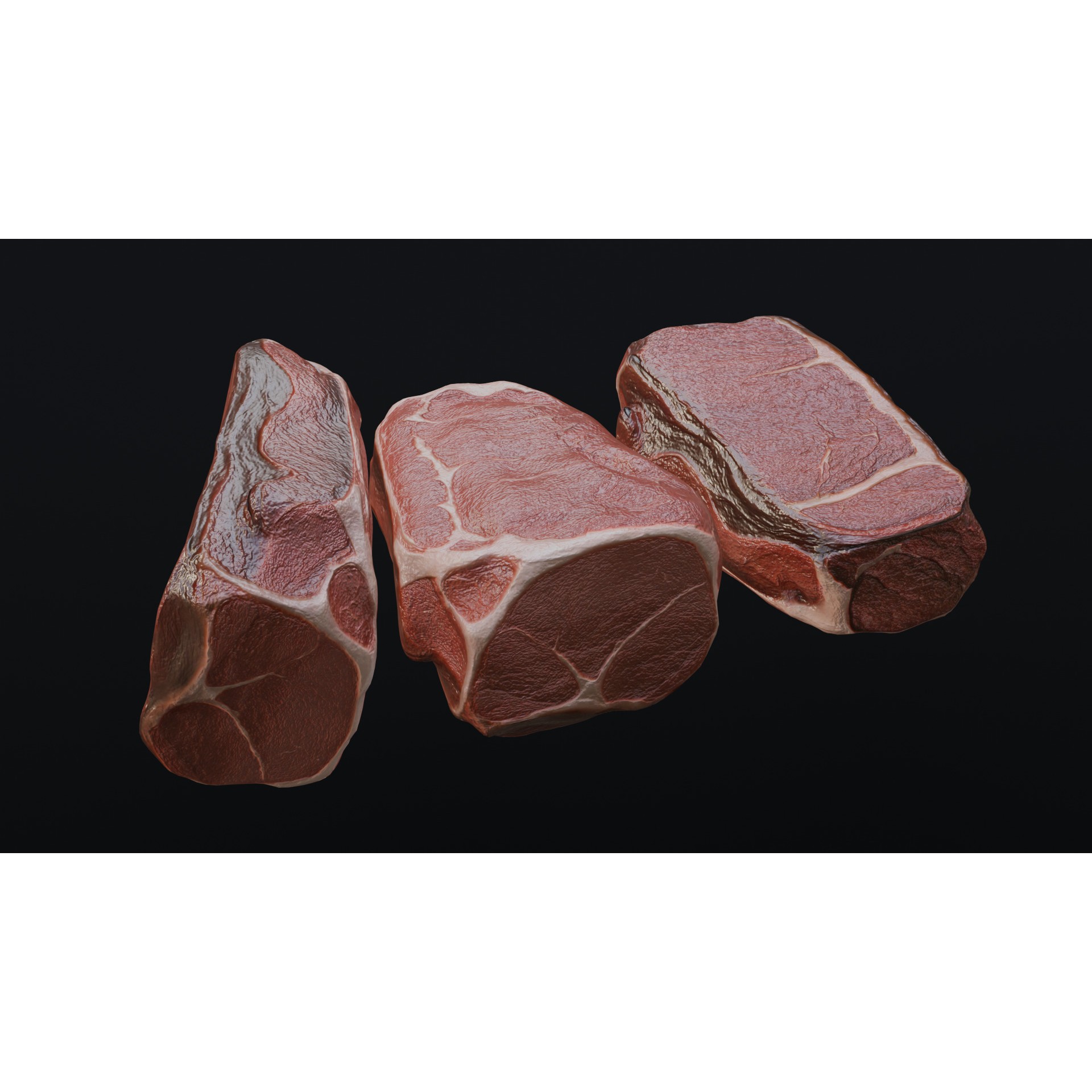 Raw Pork Leg - Low-Poly Game-Ready 3D Model - View 13