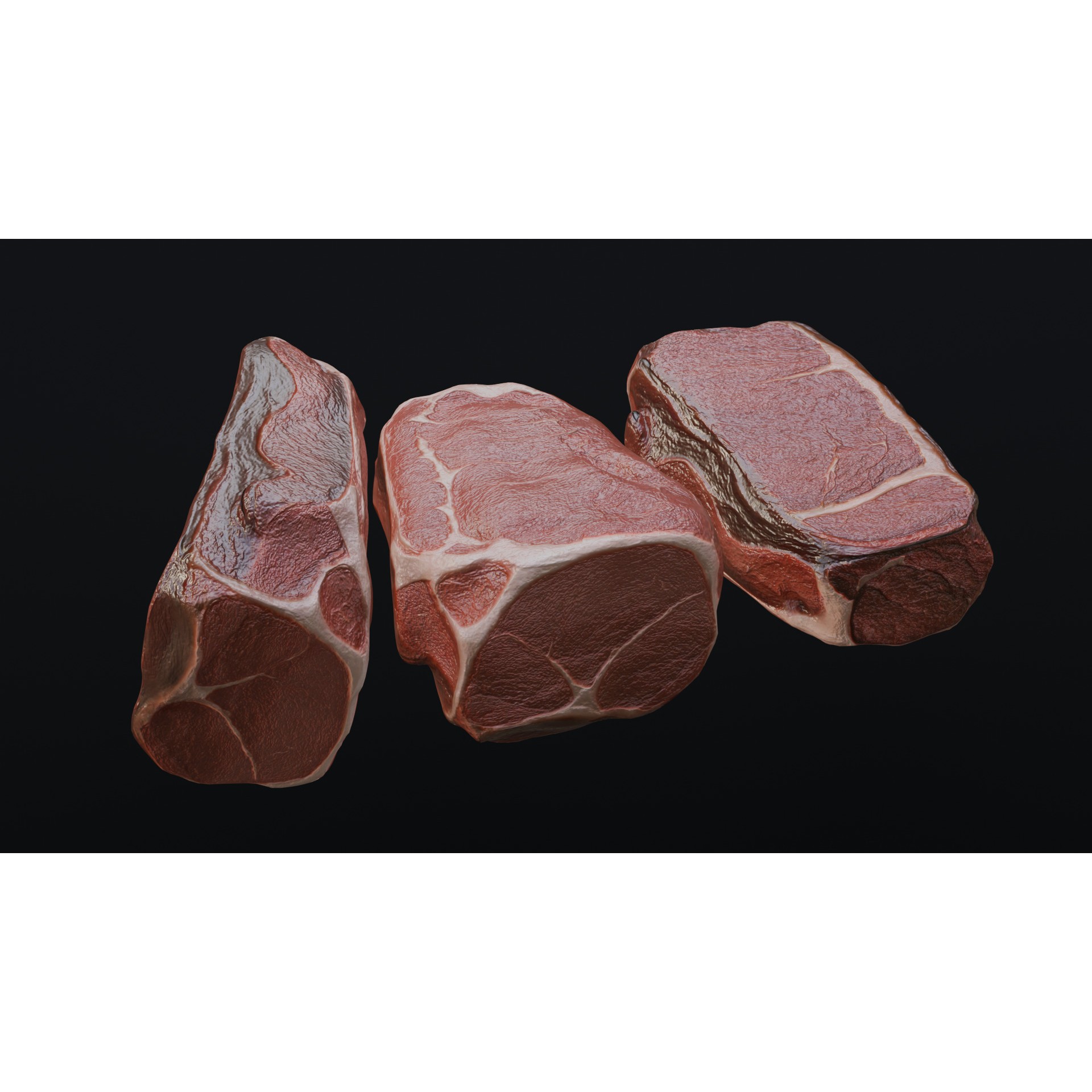 Raw Pork Leg - Low-Poly Game-Ready 3D Model - View 15