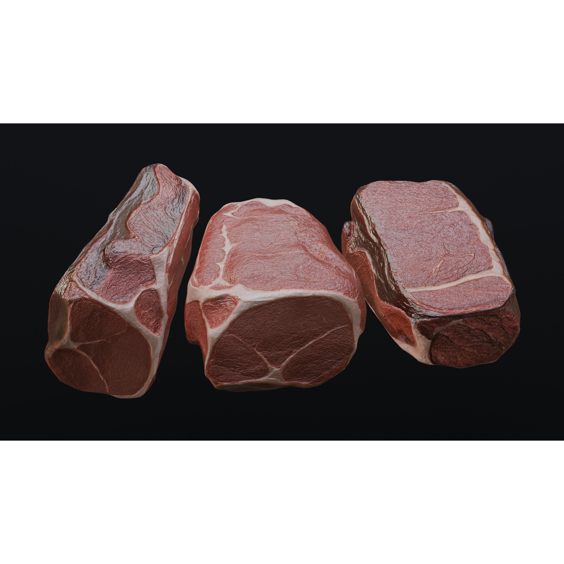 Raw Pork Leg - Low-Poly Game-Ready 3D Model - View 16