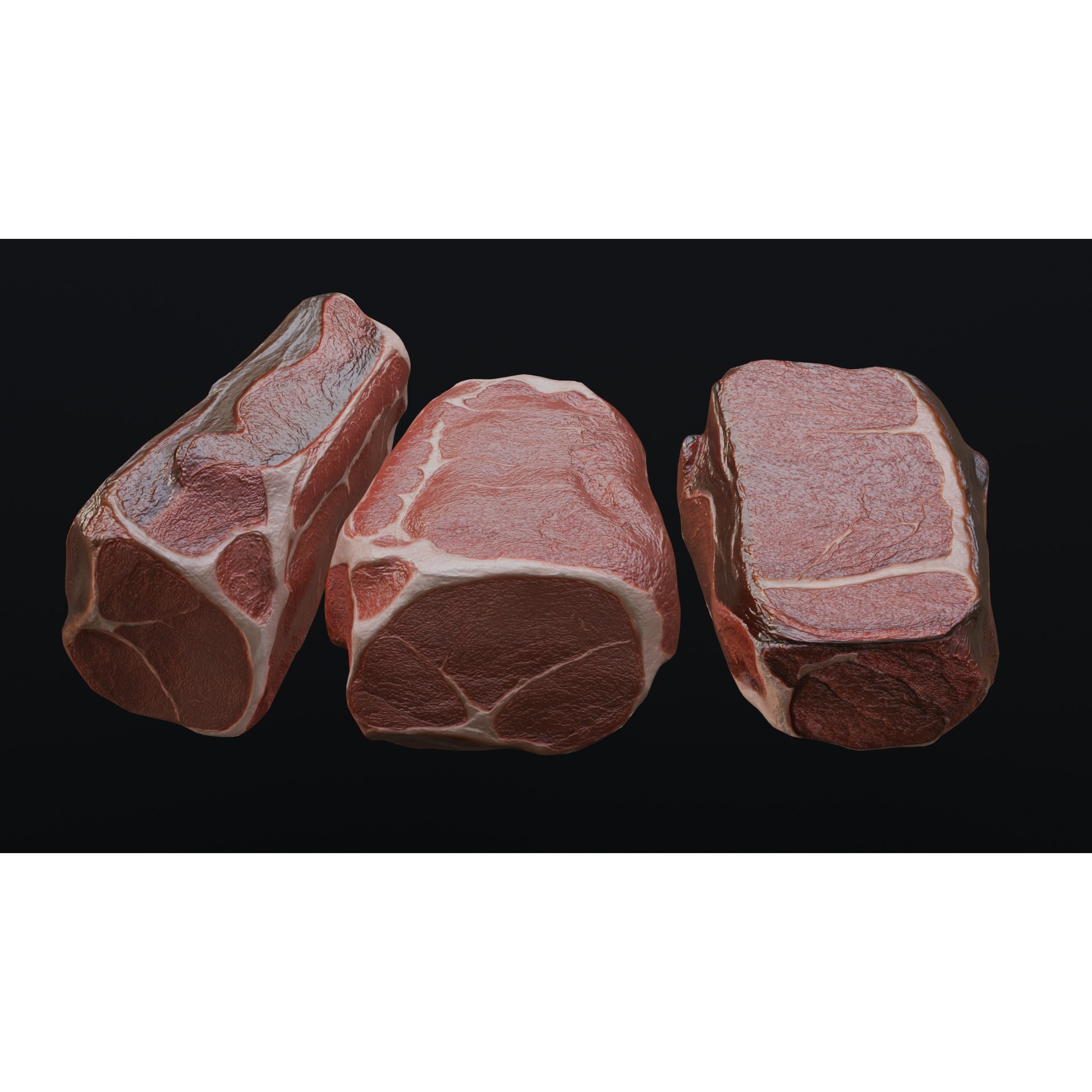 Raw Pork Leg - Low-Poly Game-Ready 3D Model - View 19