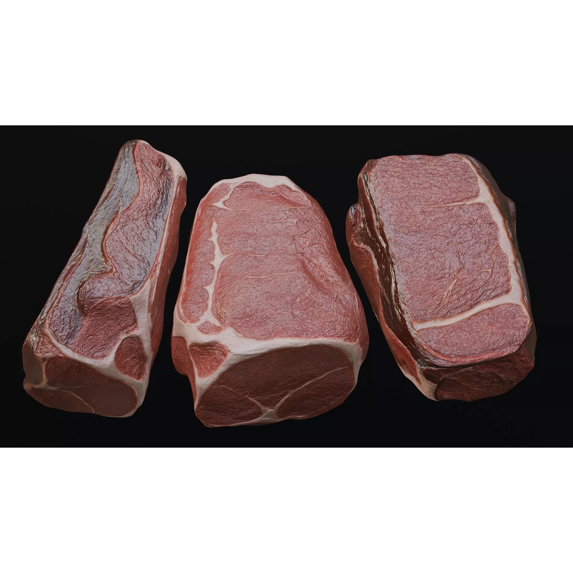 Raw Pork Leg - Low-Poly Game-Ready 3D Model - View 2