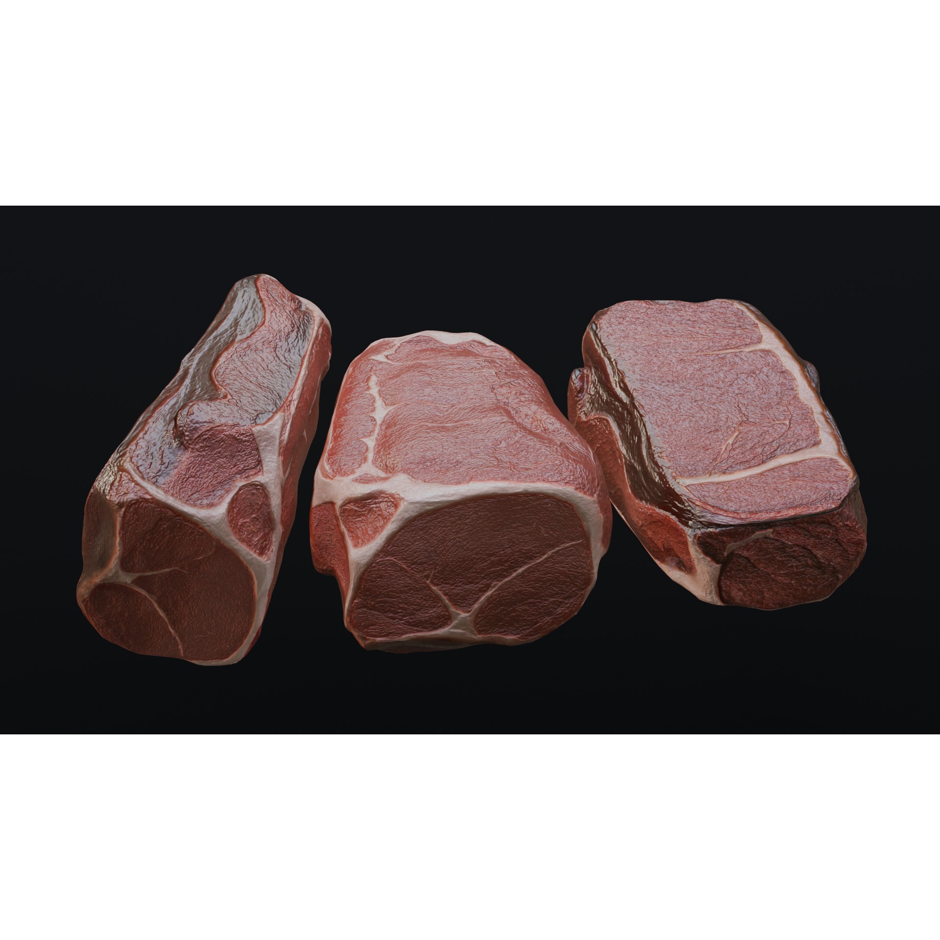 Raw Pork Leg - Low-Poly Game-Ready 3D Model - View 20