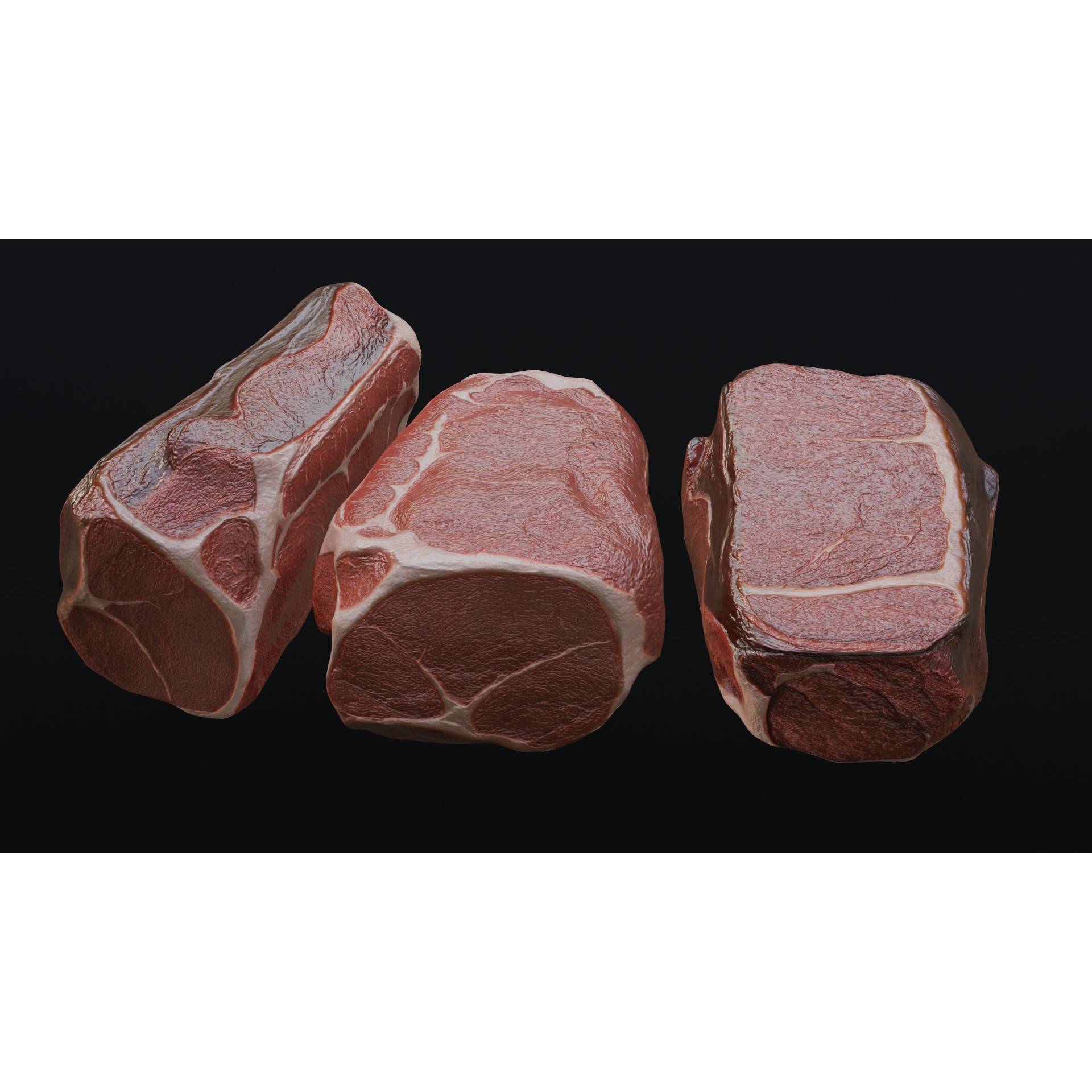 Raw Pork Leg - Low-Poly Game-Ready 3D Model - View 21