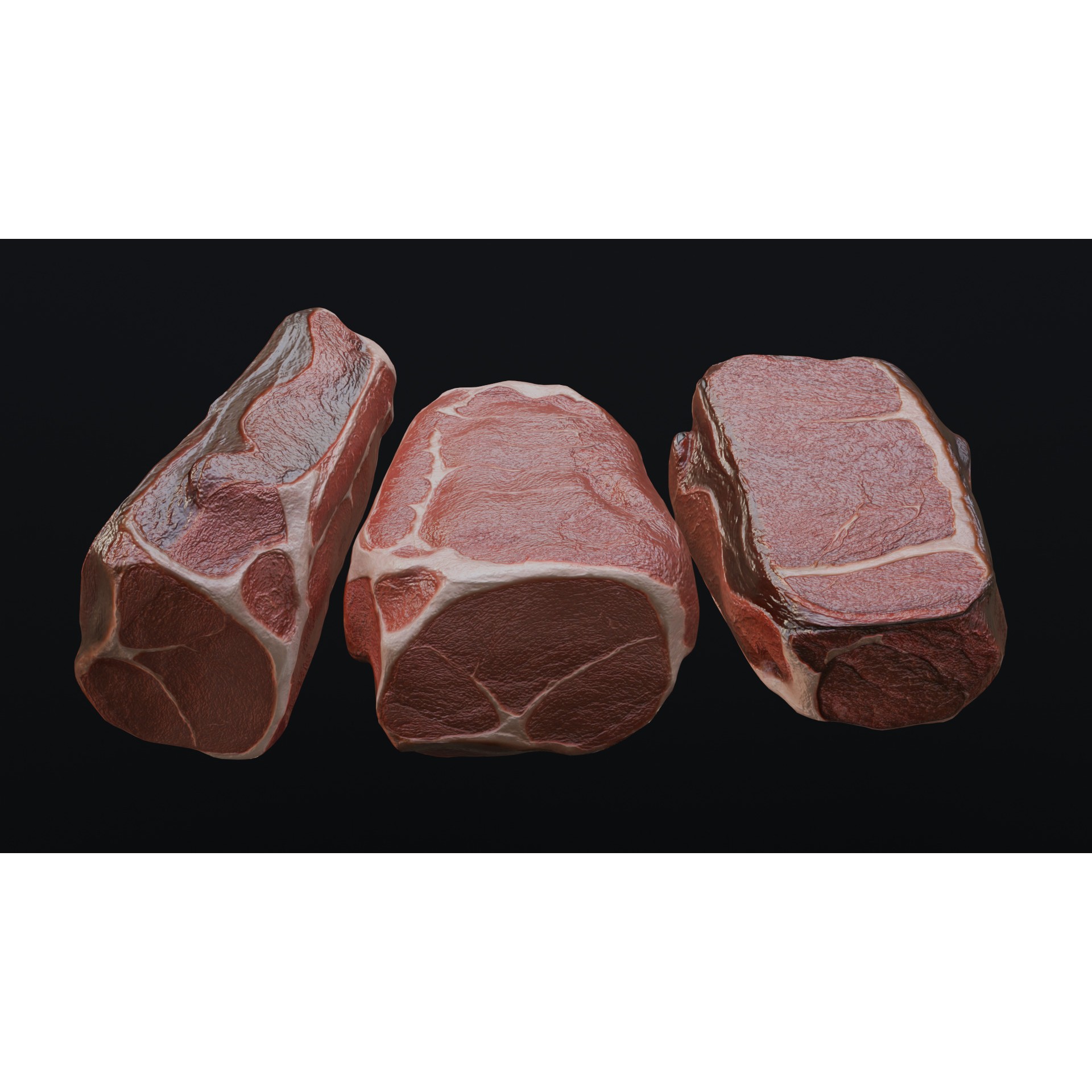 Raw Pork Leg - Low-Poly Game-Ready 3D Model - View 23