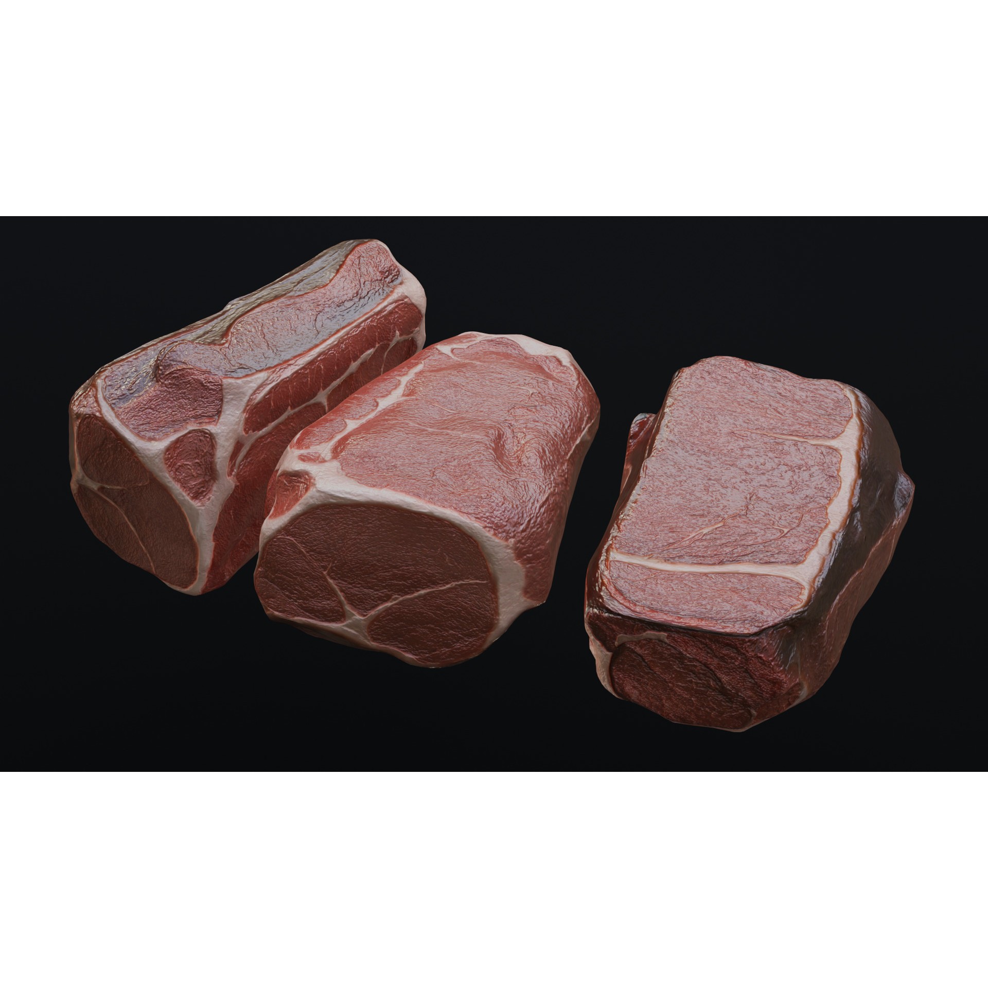 Raw Pork Leg - Low-Poly Game-Ready 3D Model - View 25