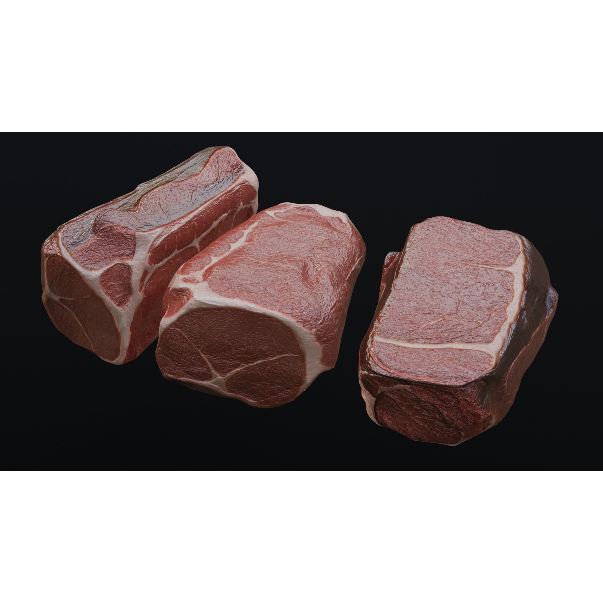 Raw Pork Leg - Low-Poly Game-Ready 3D Model - View 26