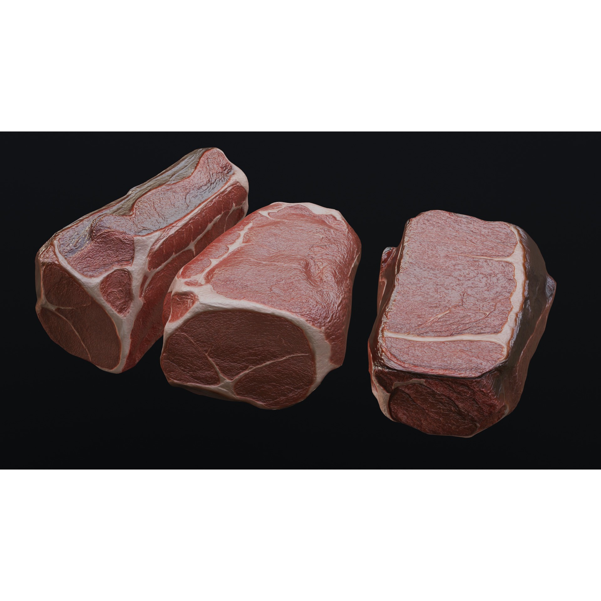 Raw Pork Leg - Low-Poly Game-Ready 3D Model - View 27