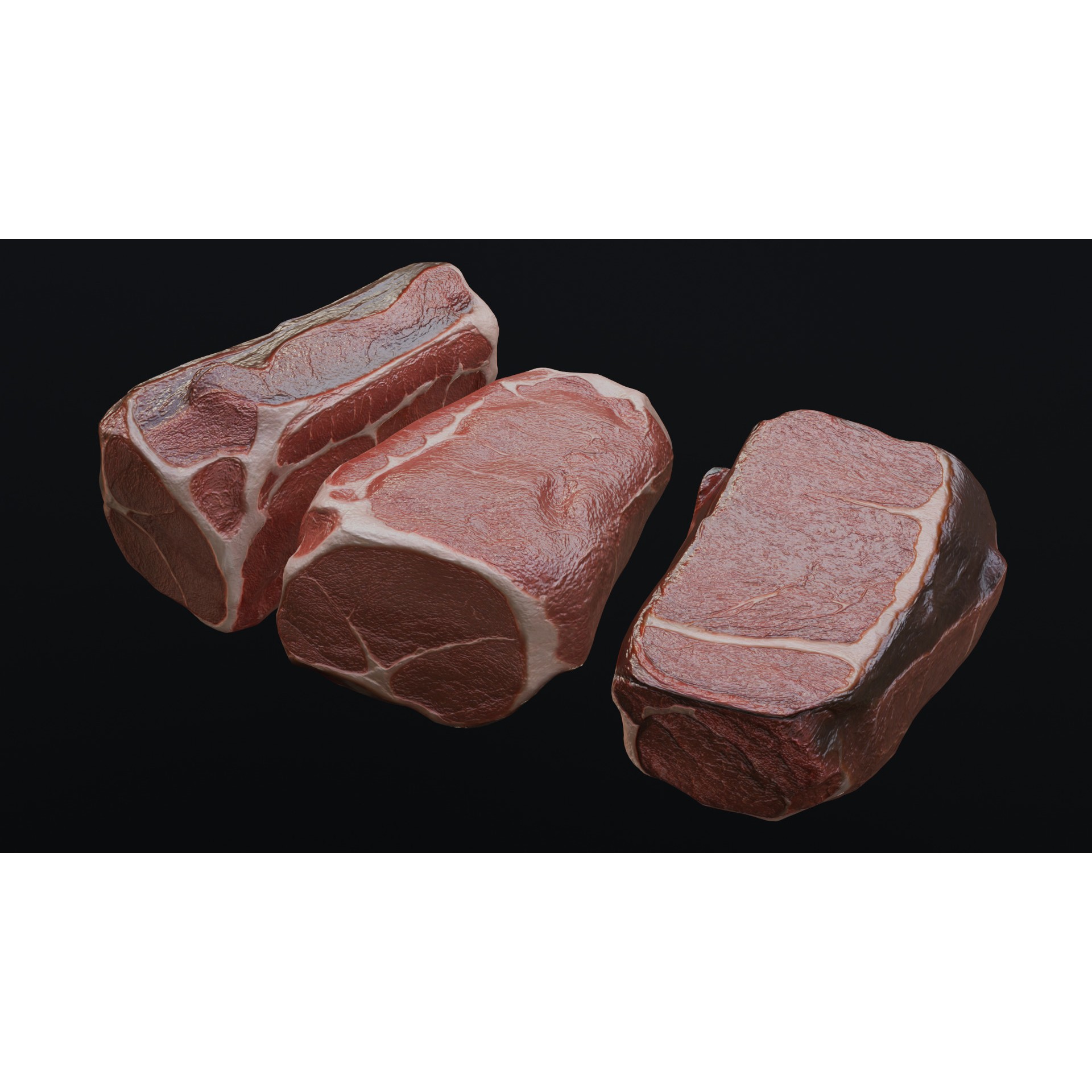 Raw Pork Leg - Low-Poly Game-Ready 3D Model - View 29